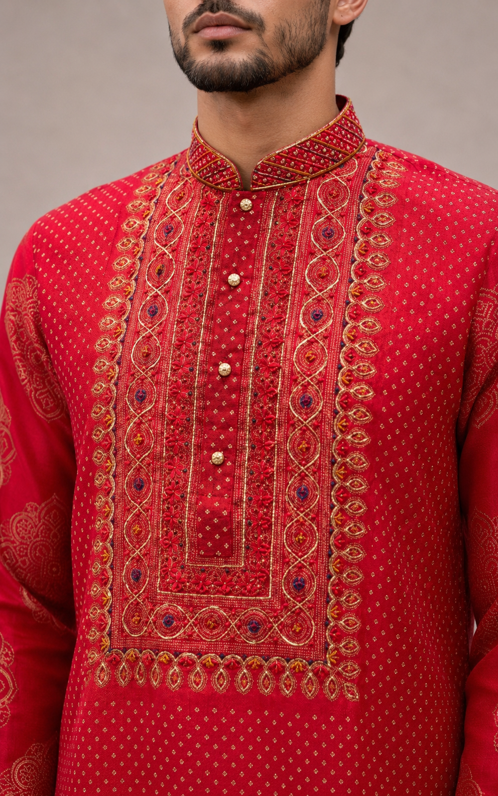 Maroon Soft Silk Kurta Set