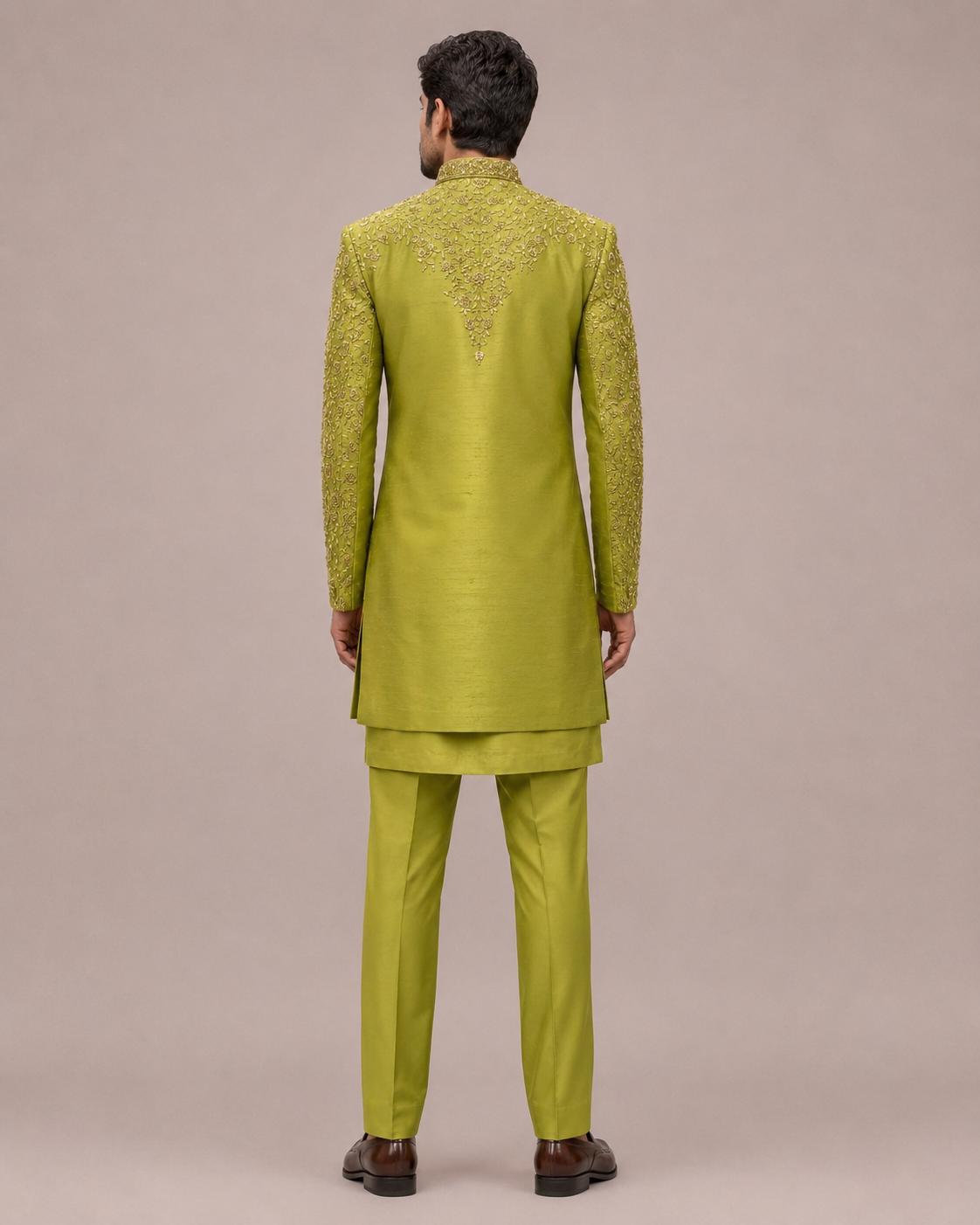 Mehndi Silk Indo Western