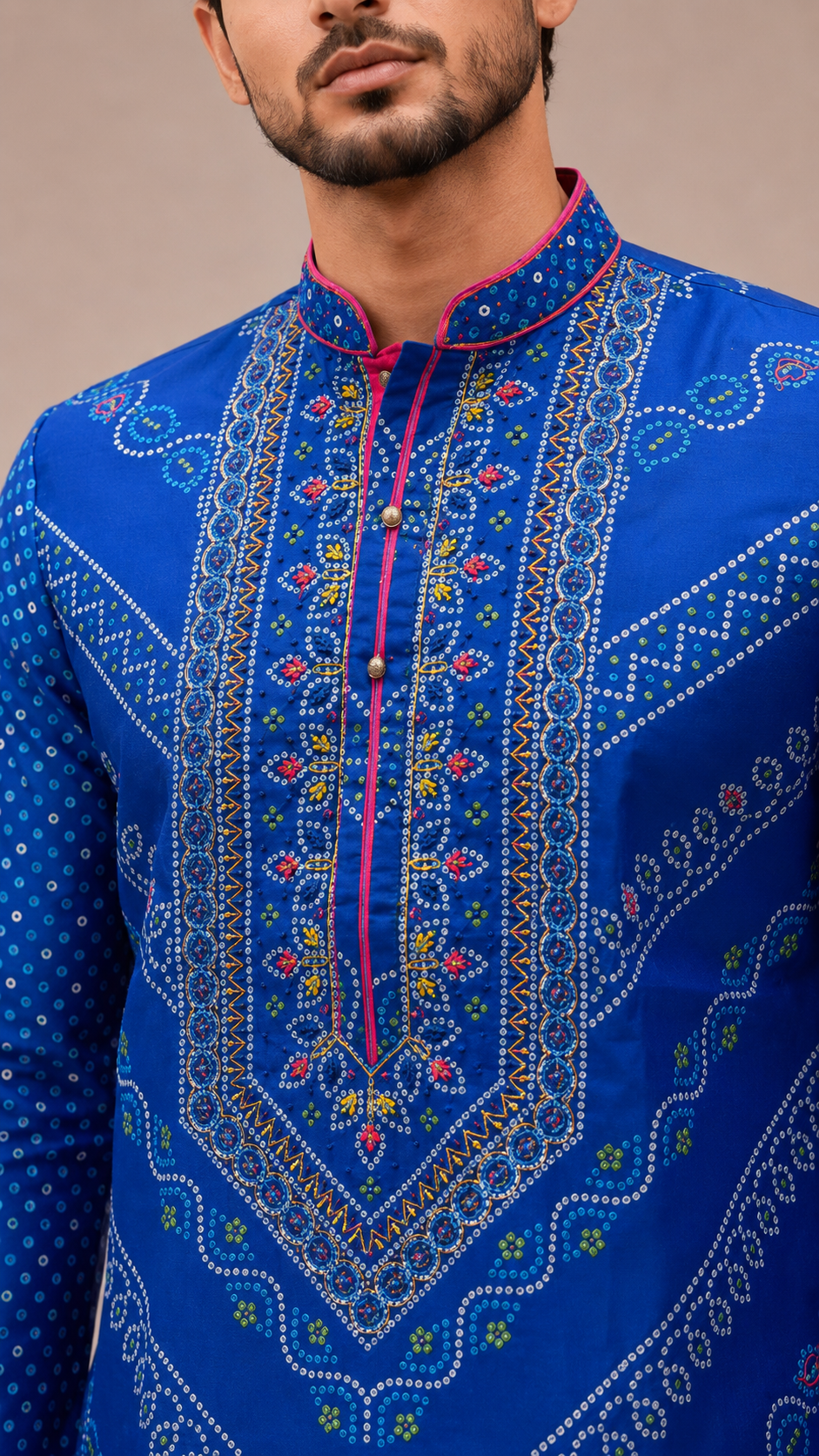 Royal Blue Soft Silk Kurta Set
