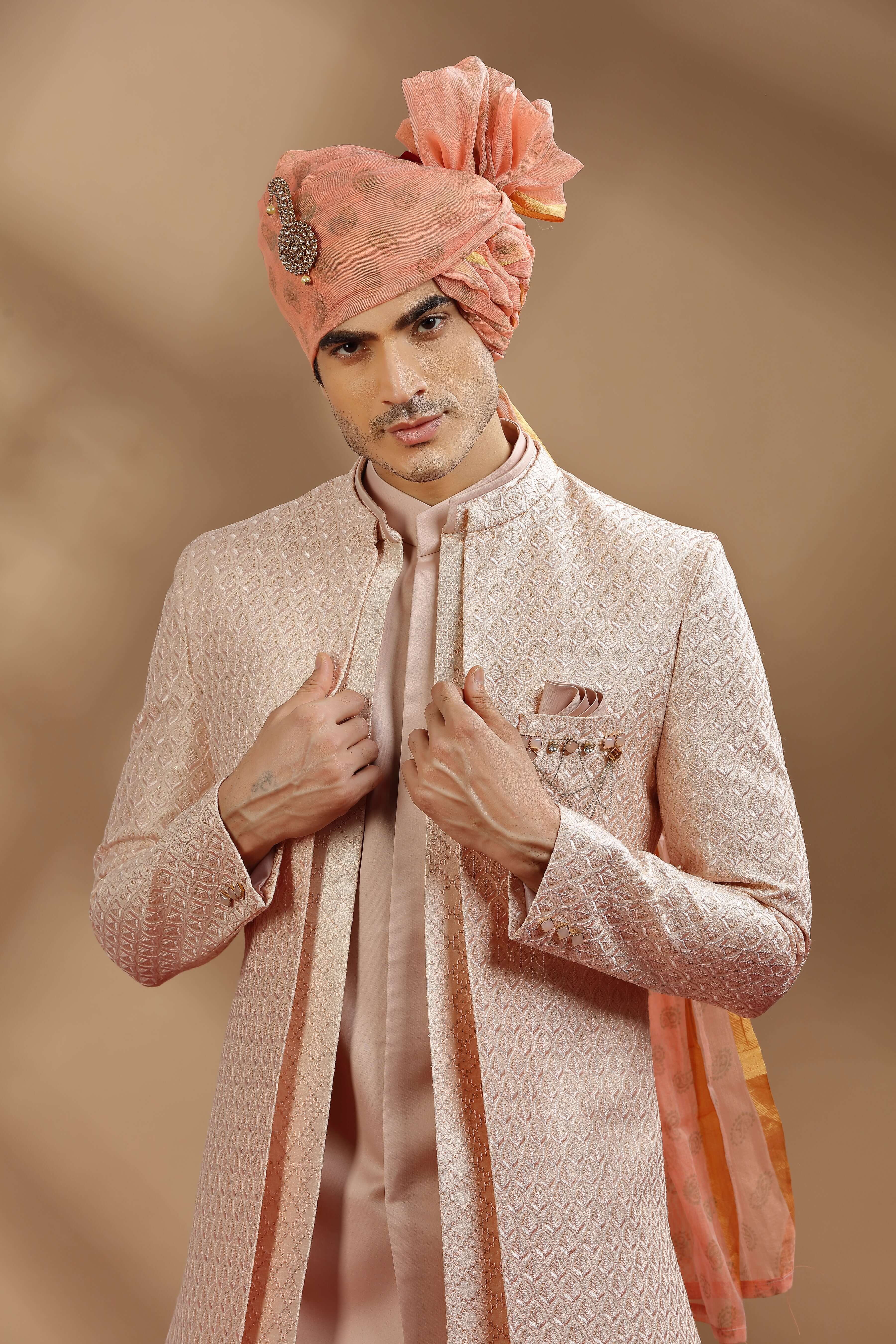 indo western dress for groom