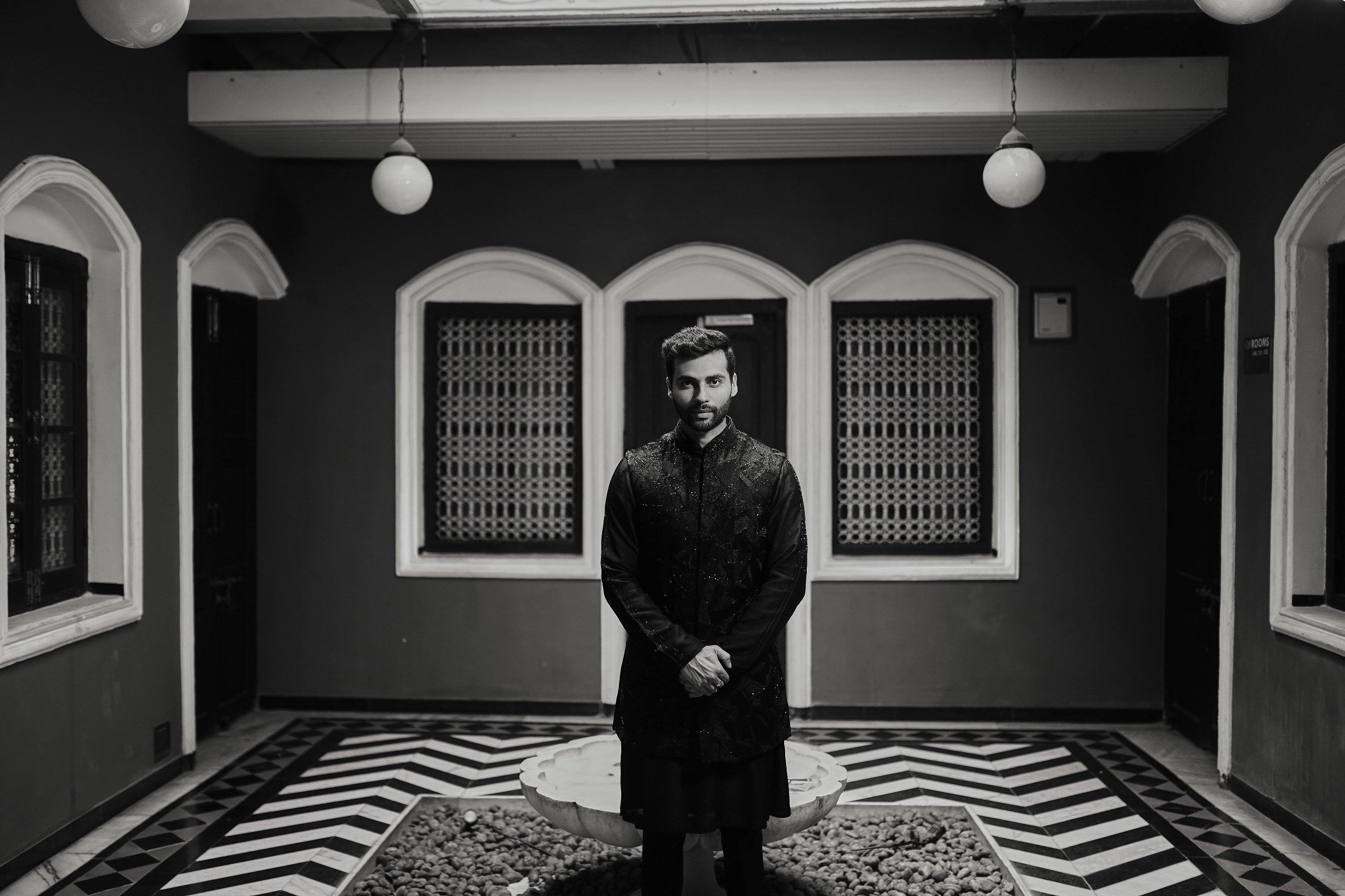 indo western dress for men