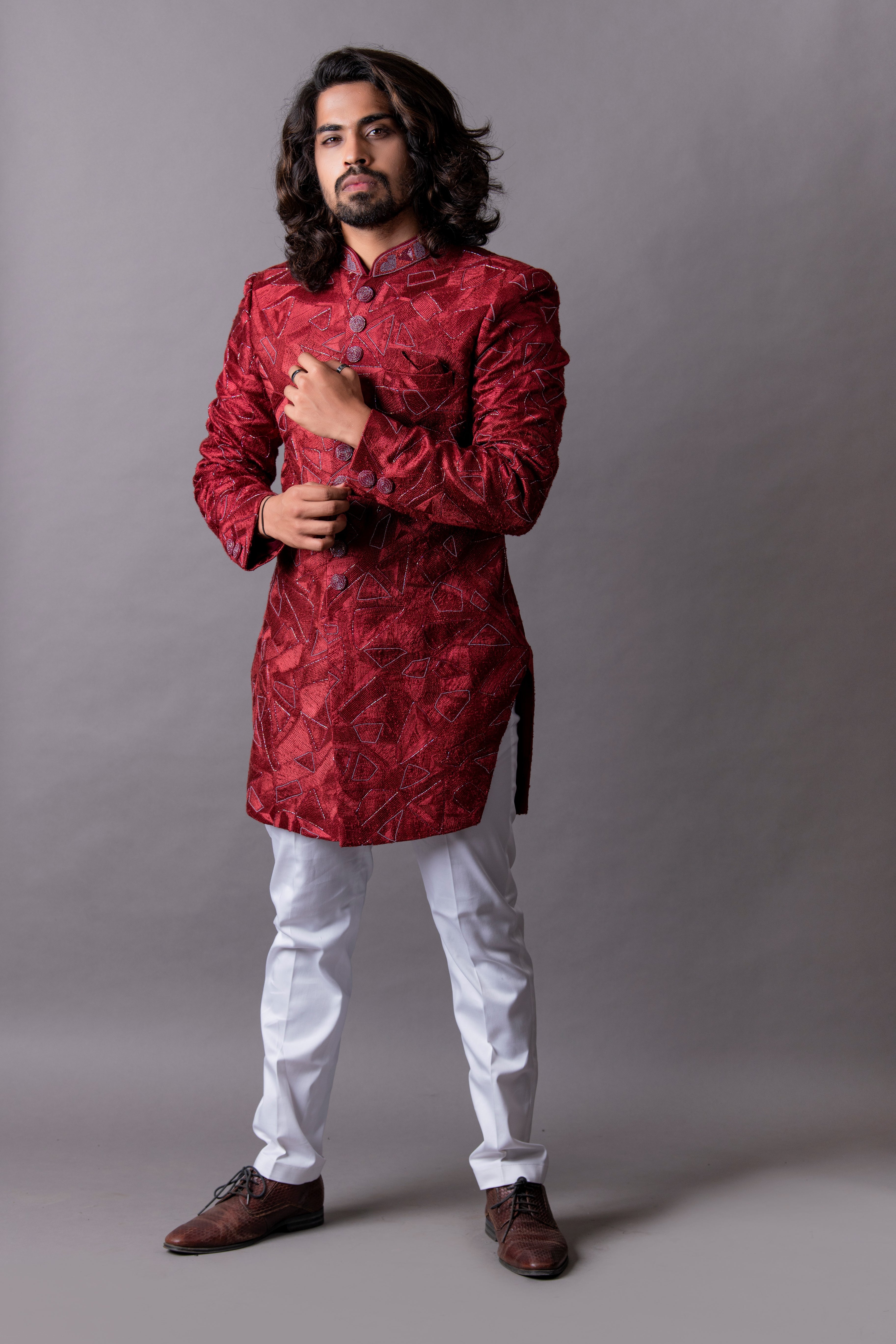 indo western dress for men