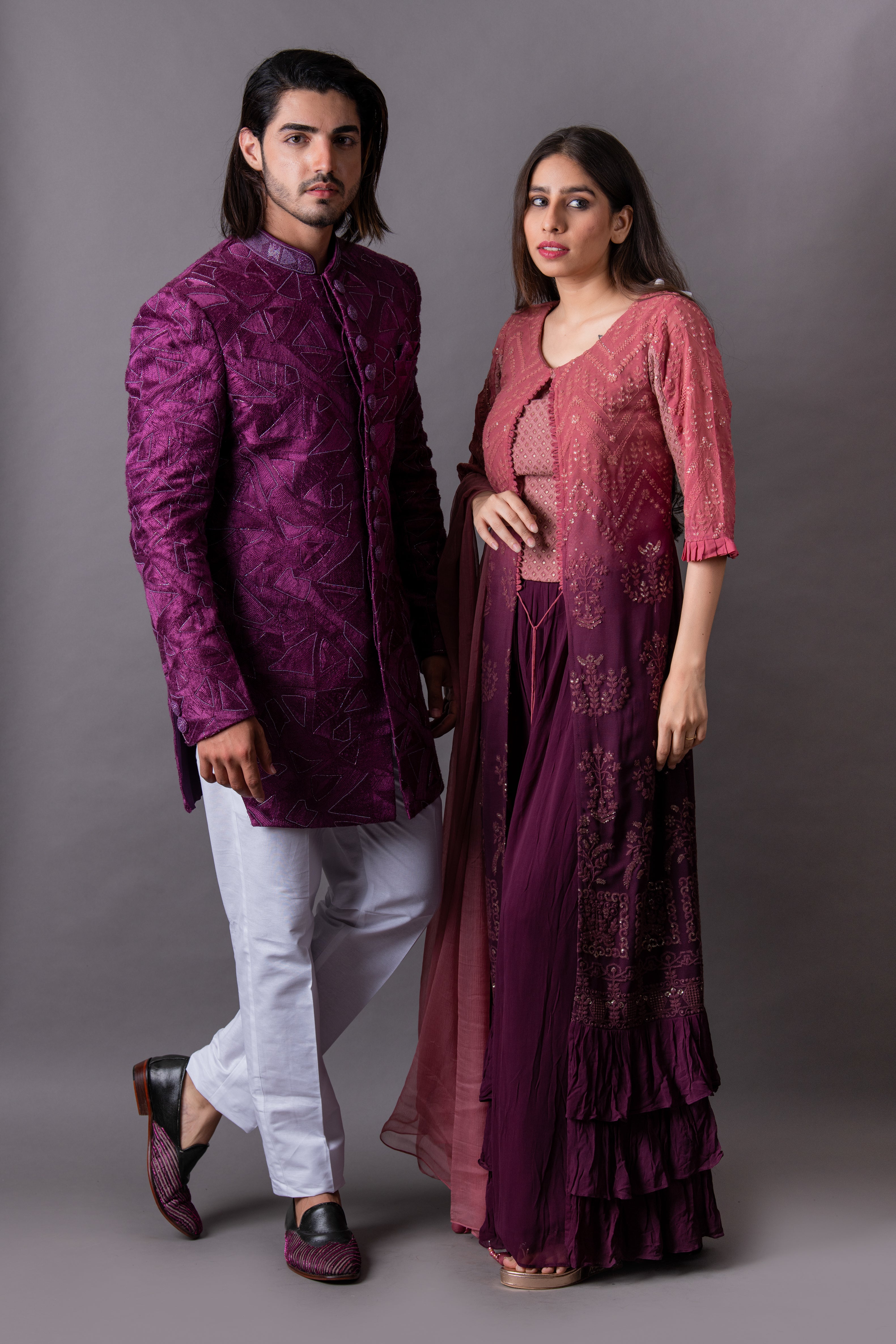 wedding indo western dress