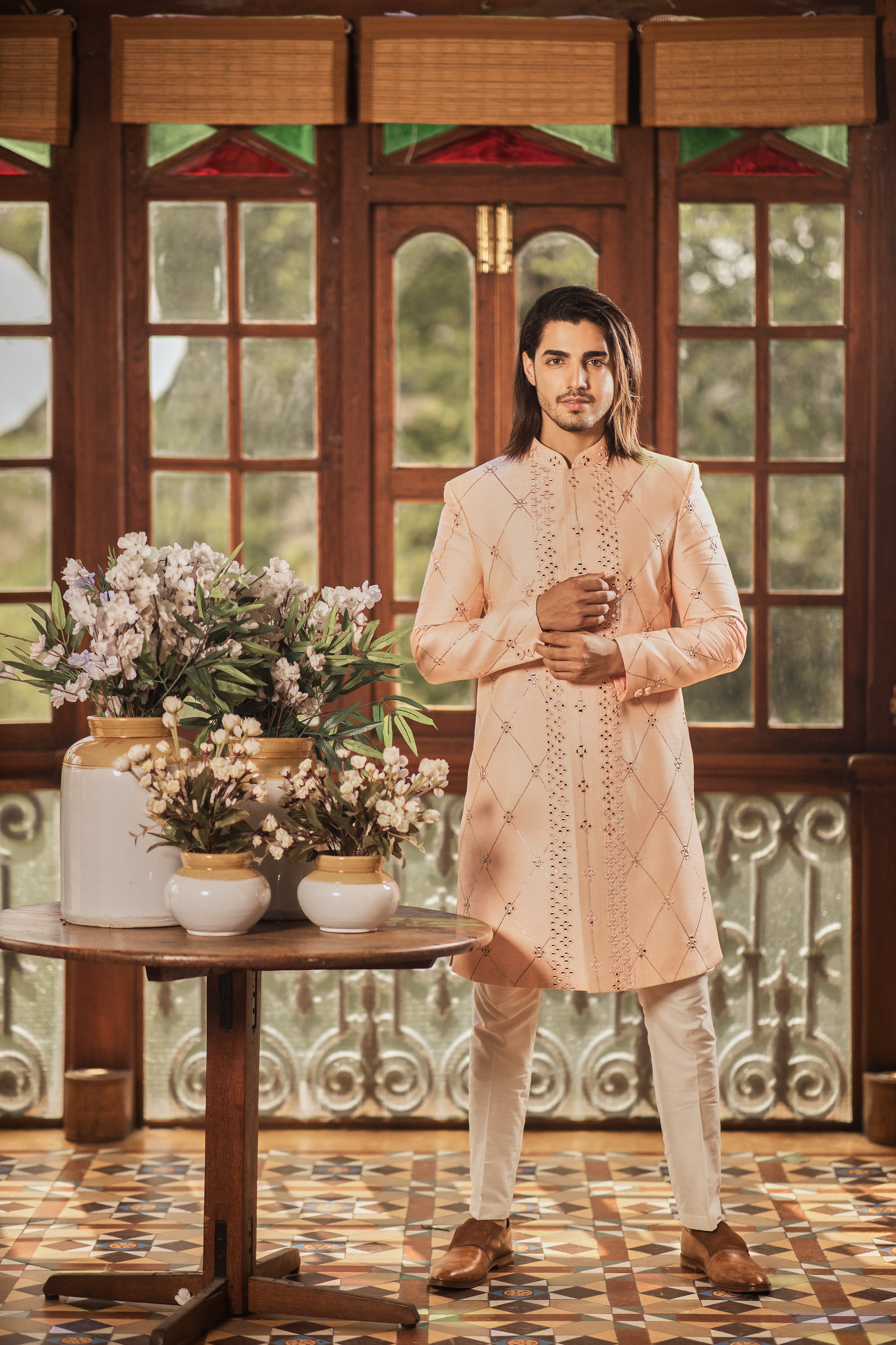 indo western mens wear