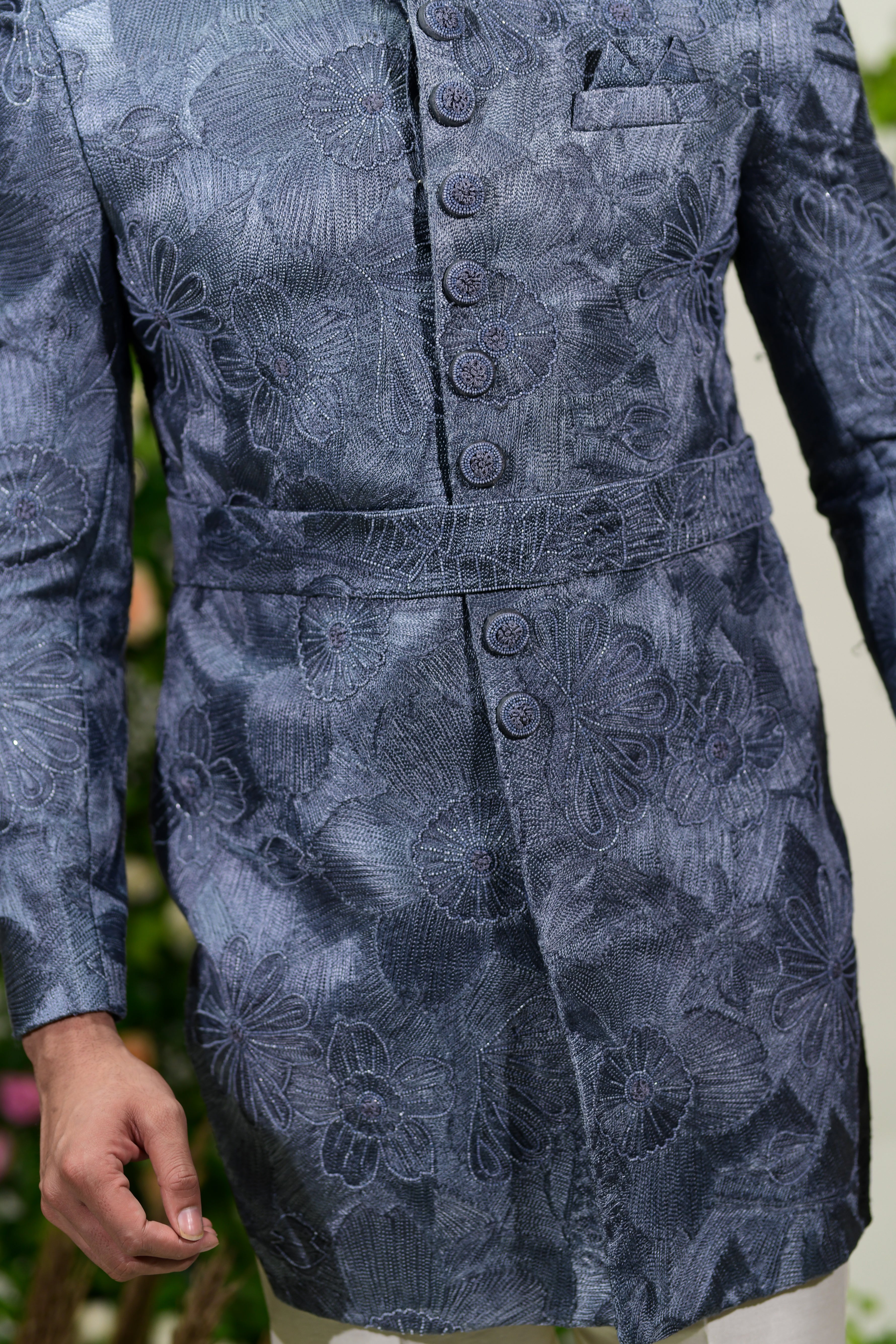 black indo western dress