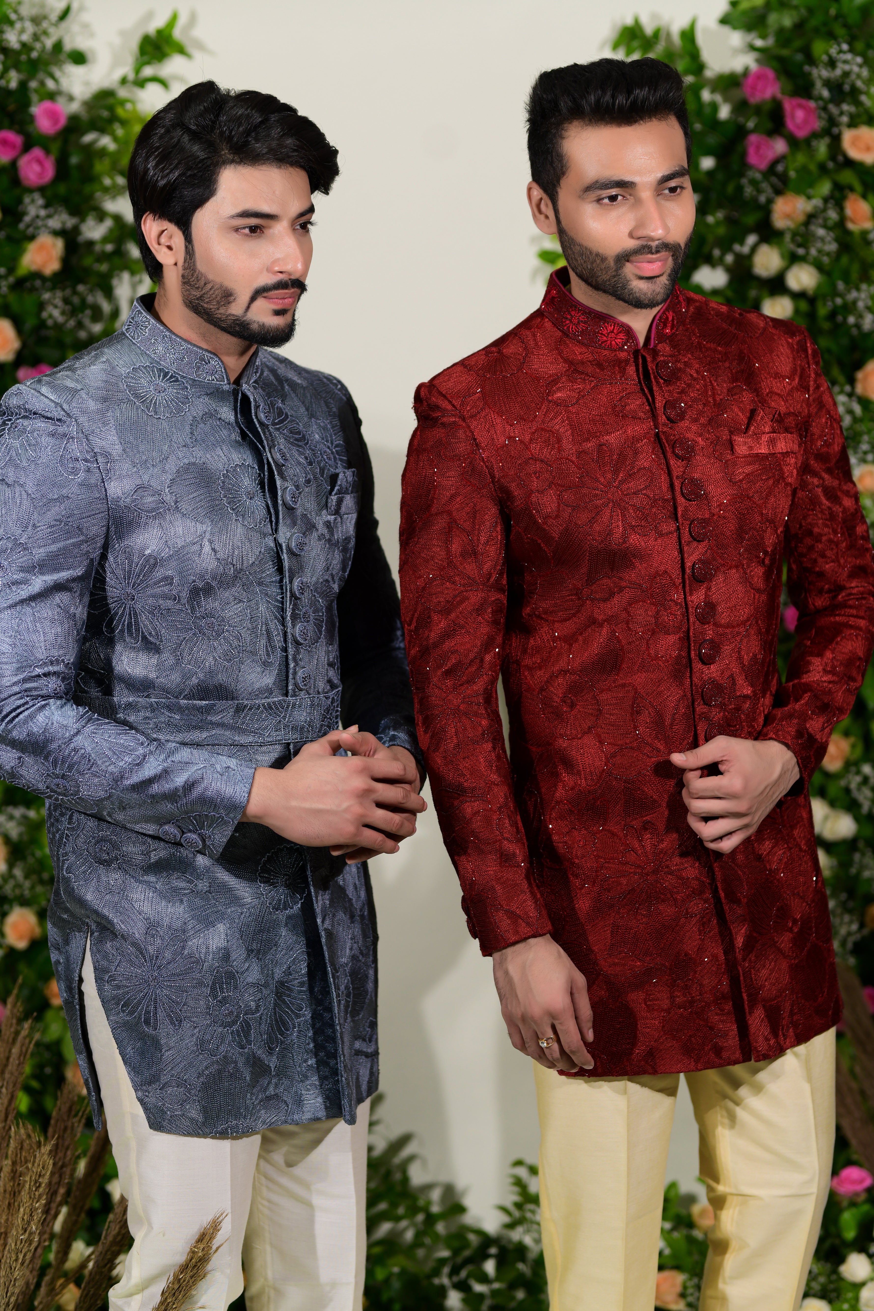 indo western groom dress