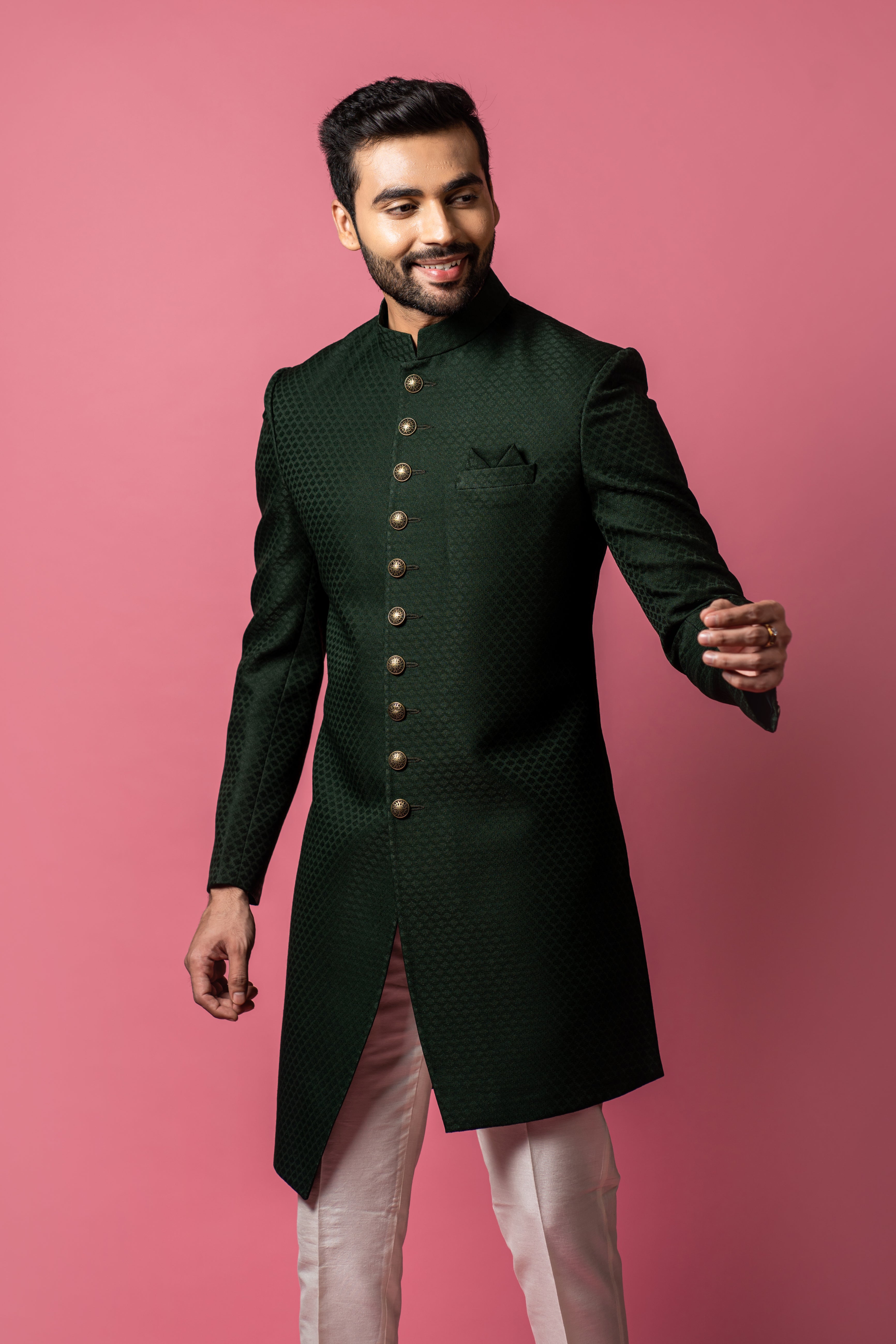 black indo western dress