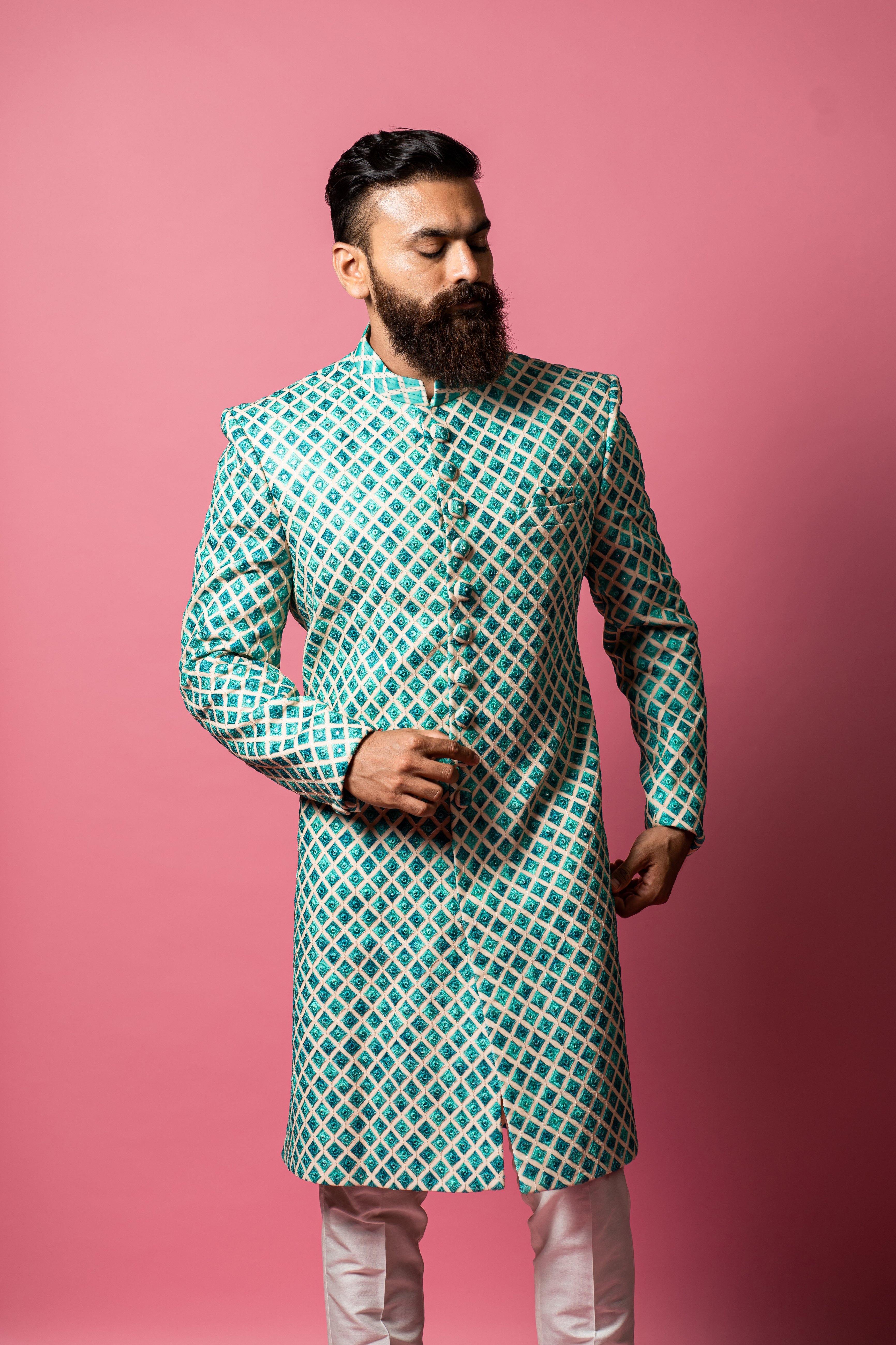 indo western dress for men