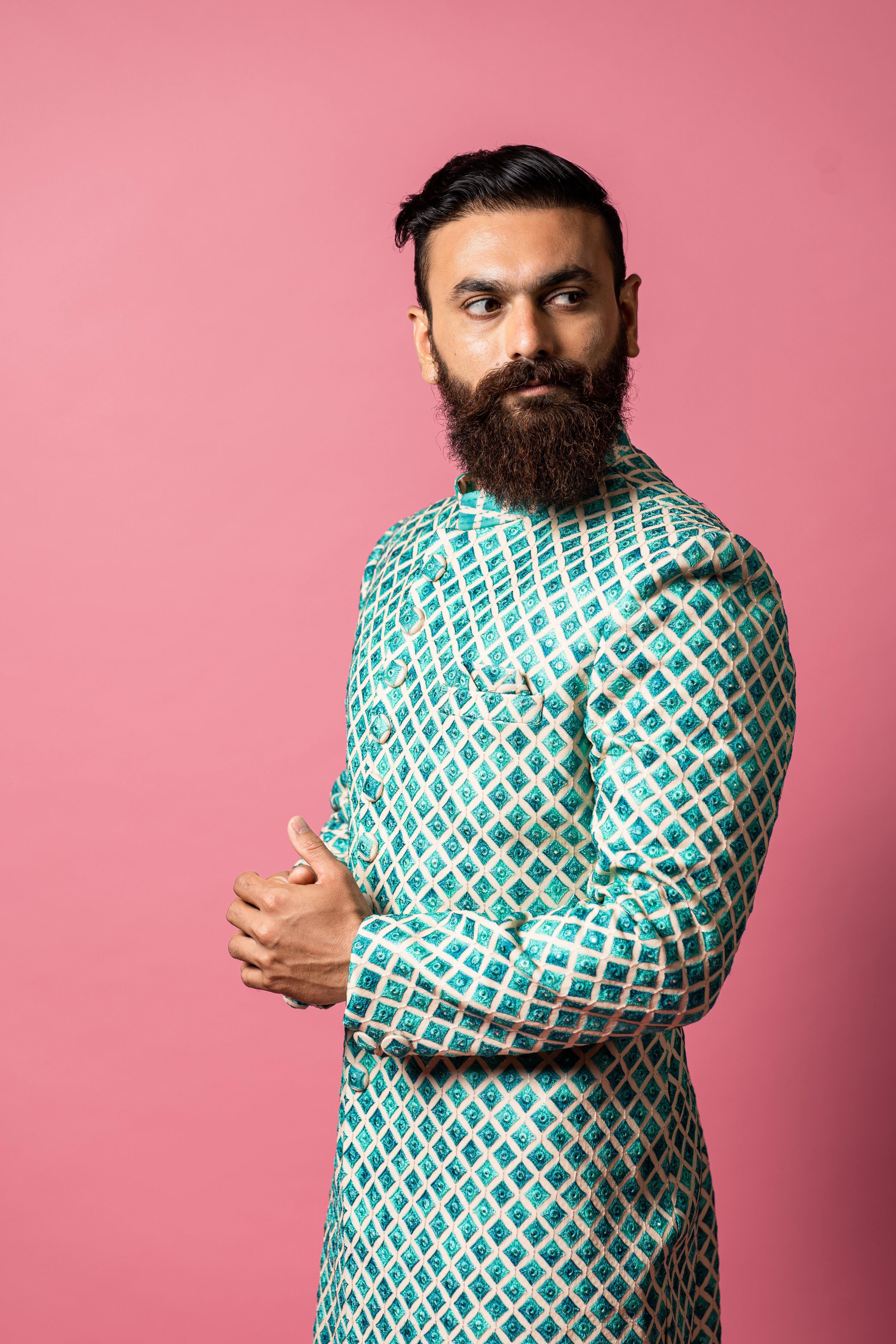 indo western dress man