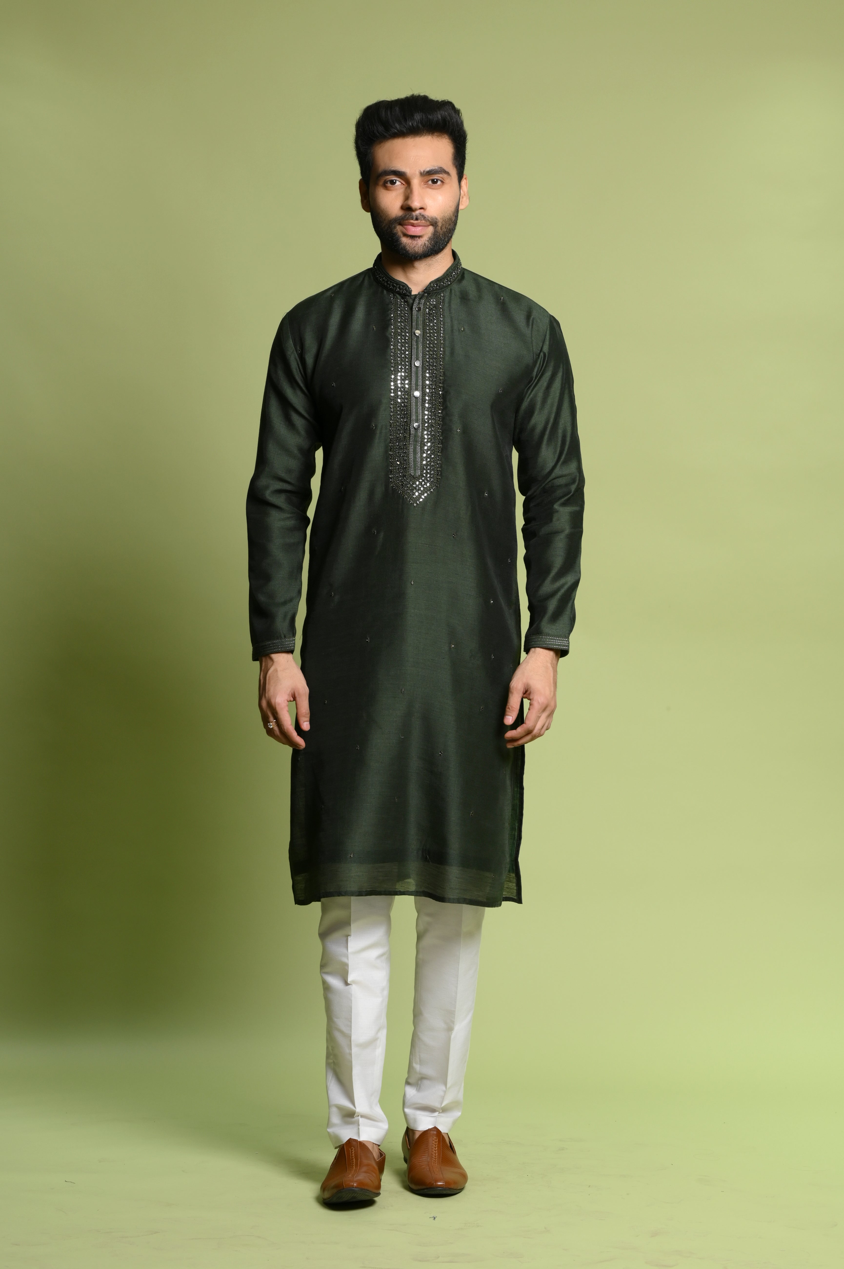 green kurta