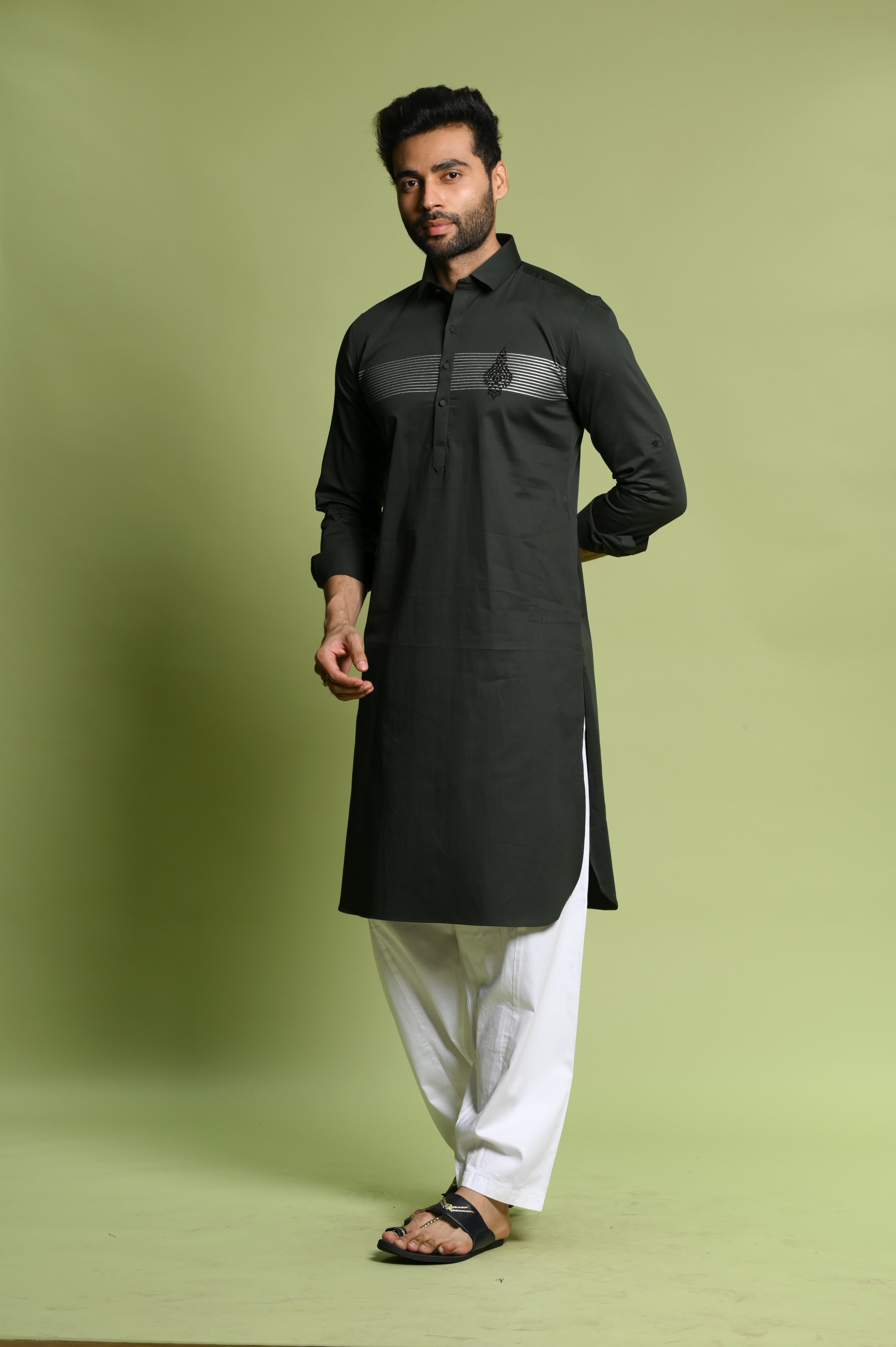 green kurta