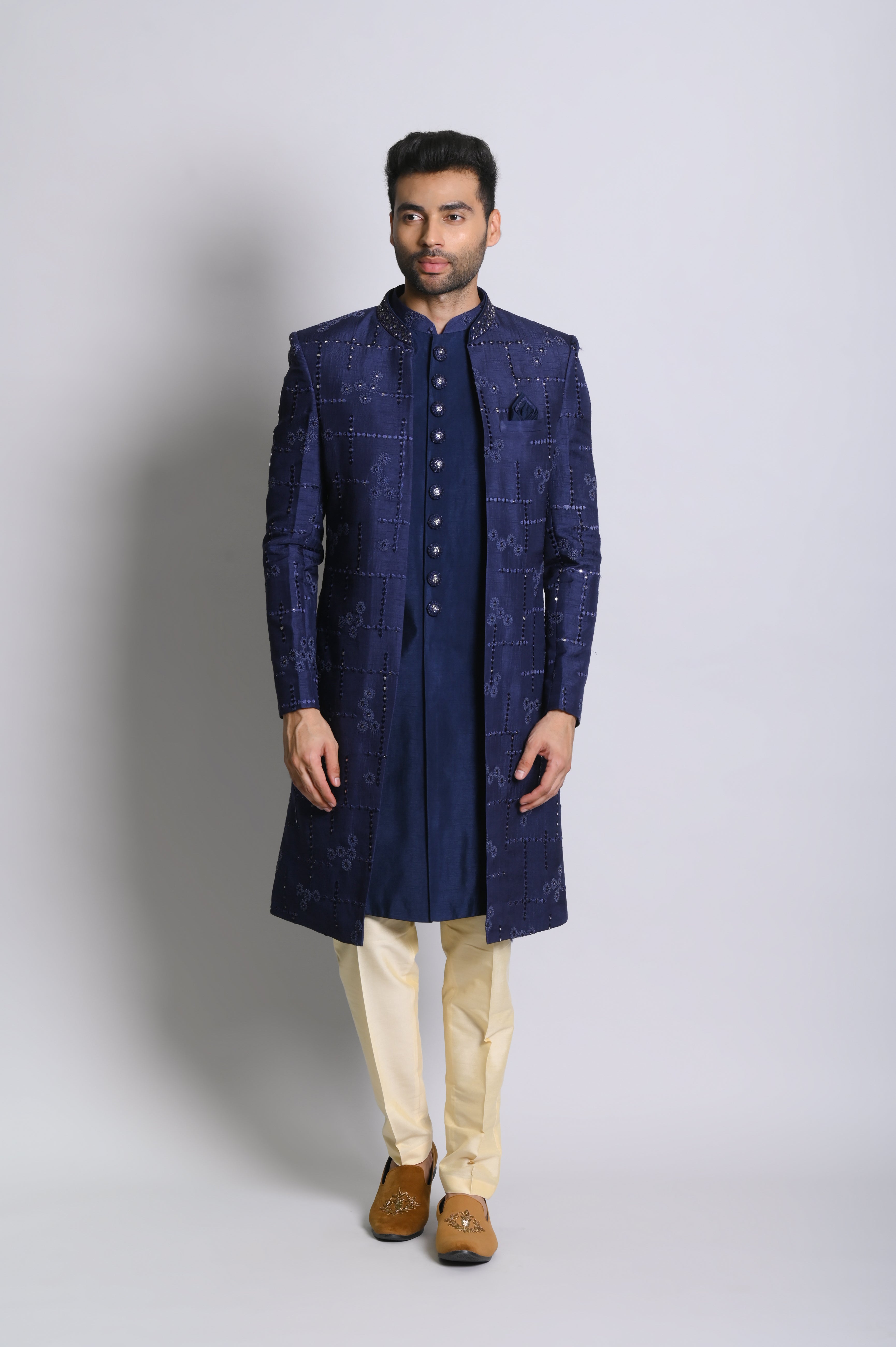 indo western groom dress