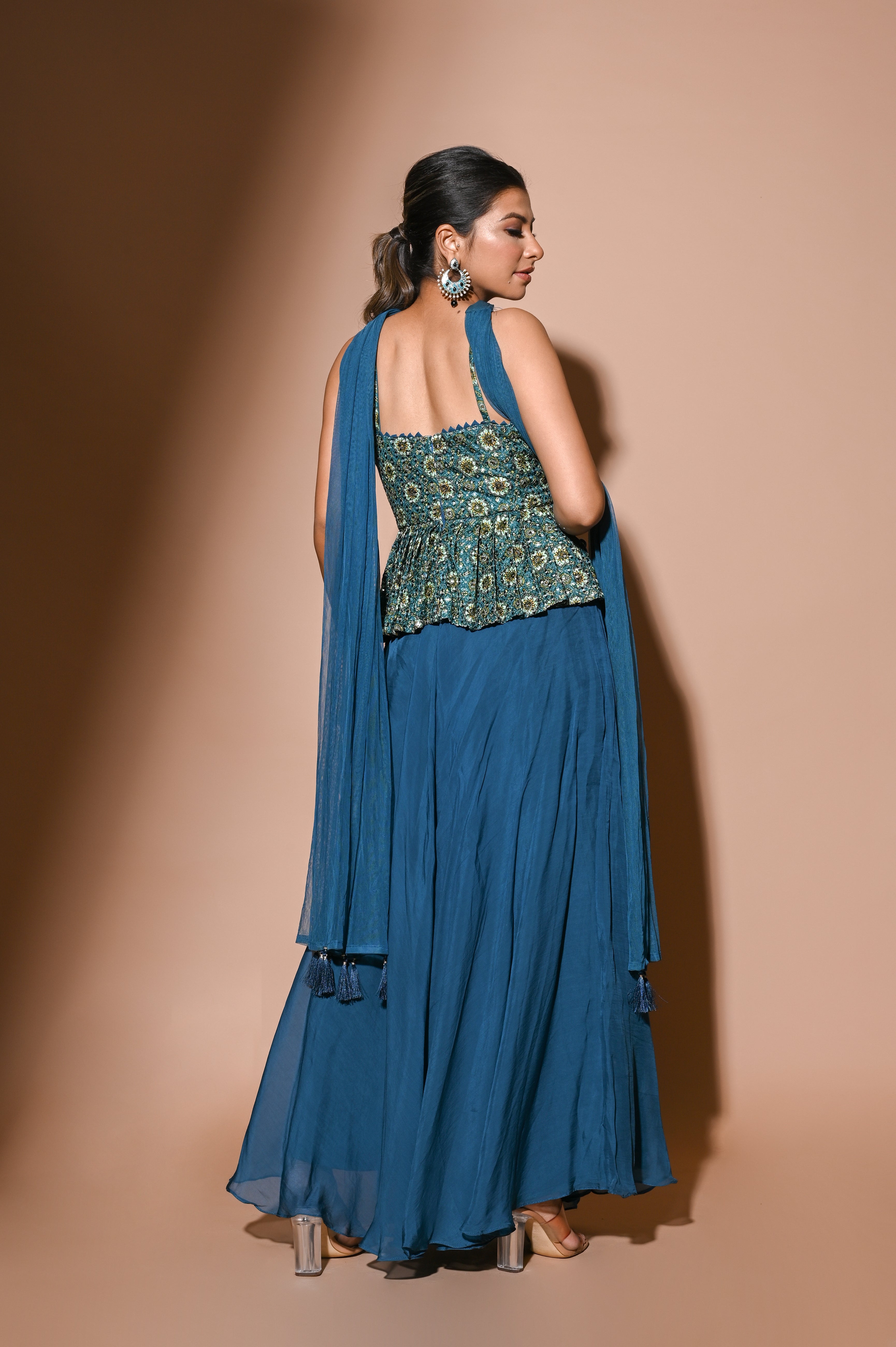 palazzo set with top