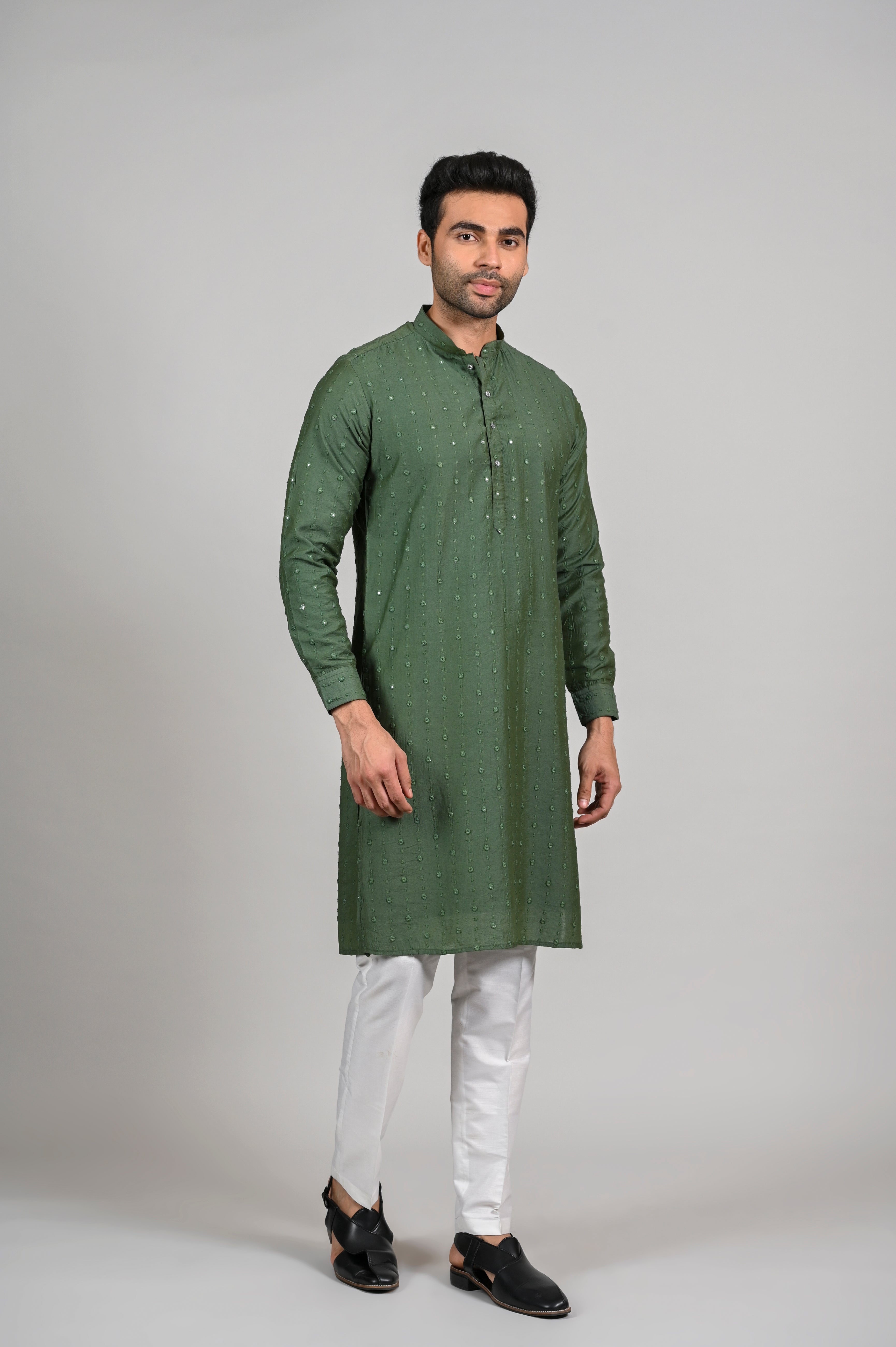 green kurta