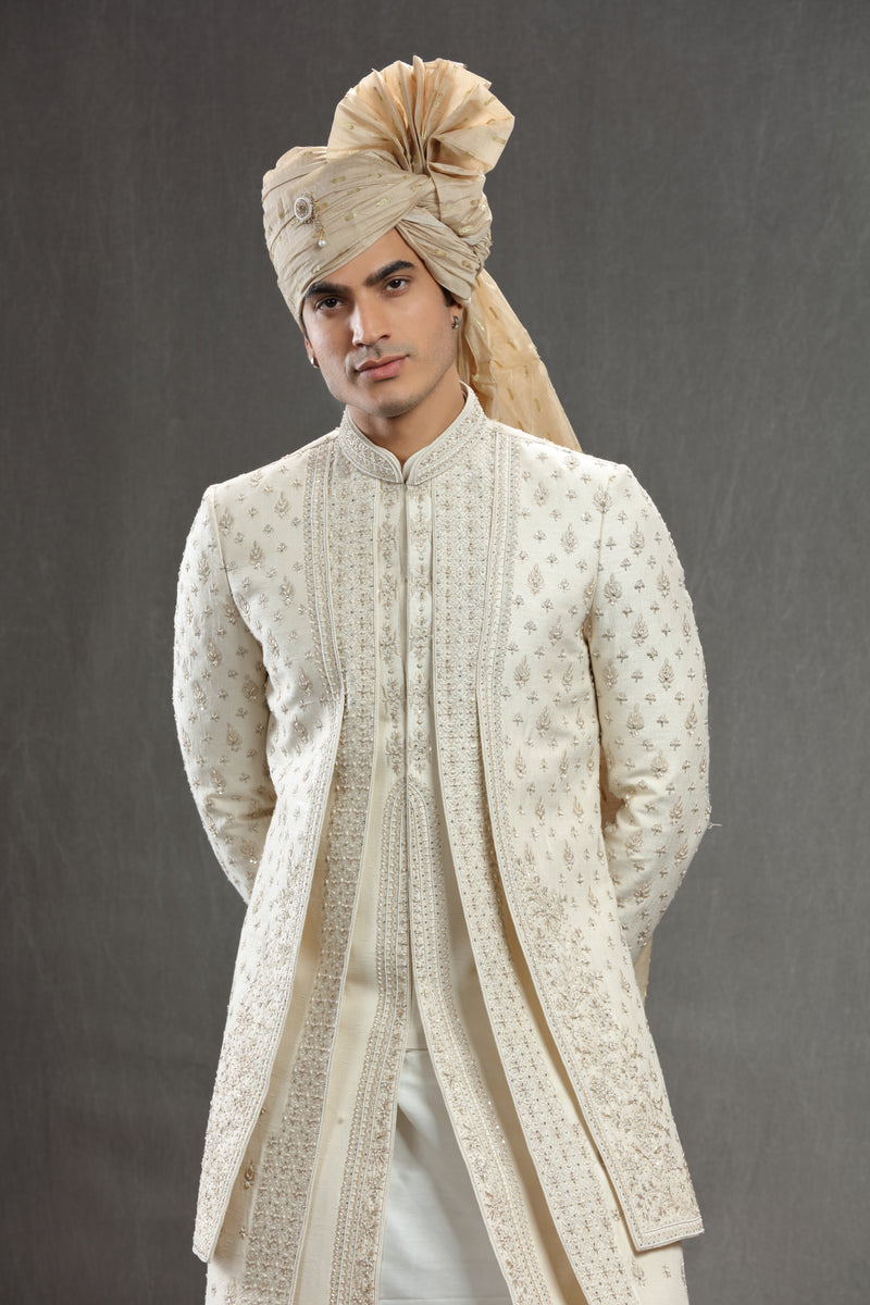 ivory-silk-embroidered-indowestern-set
