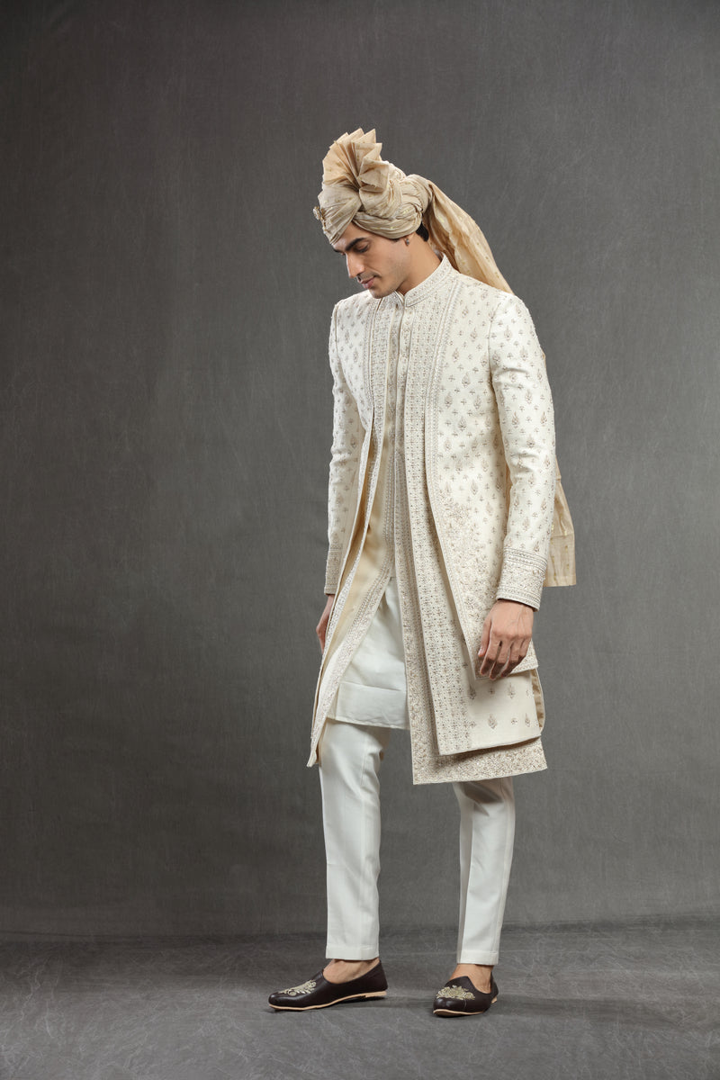ivory-silk-embroidered-indowestern-set