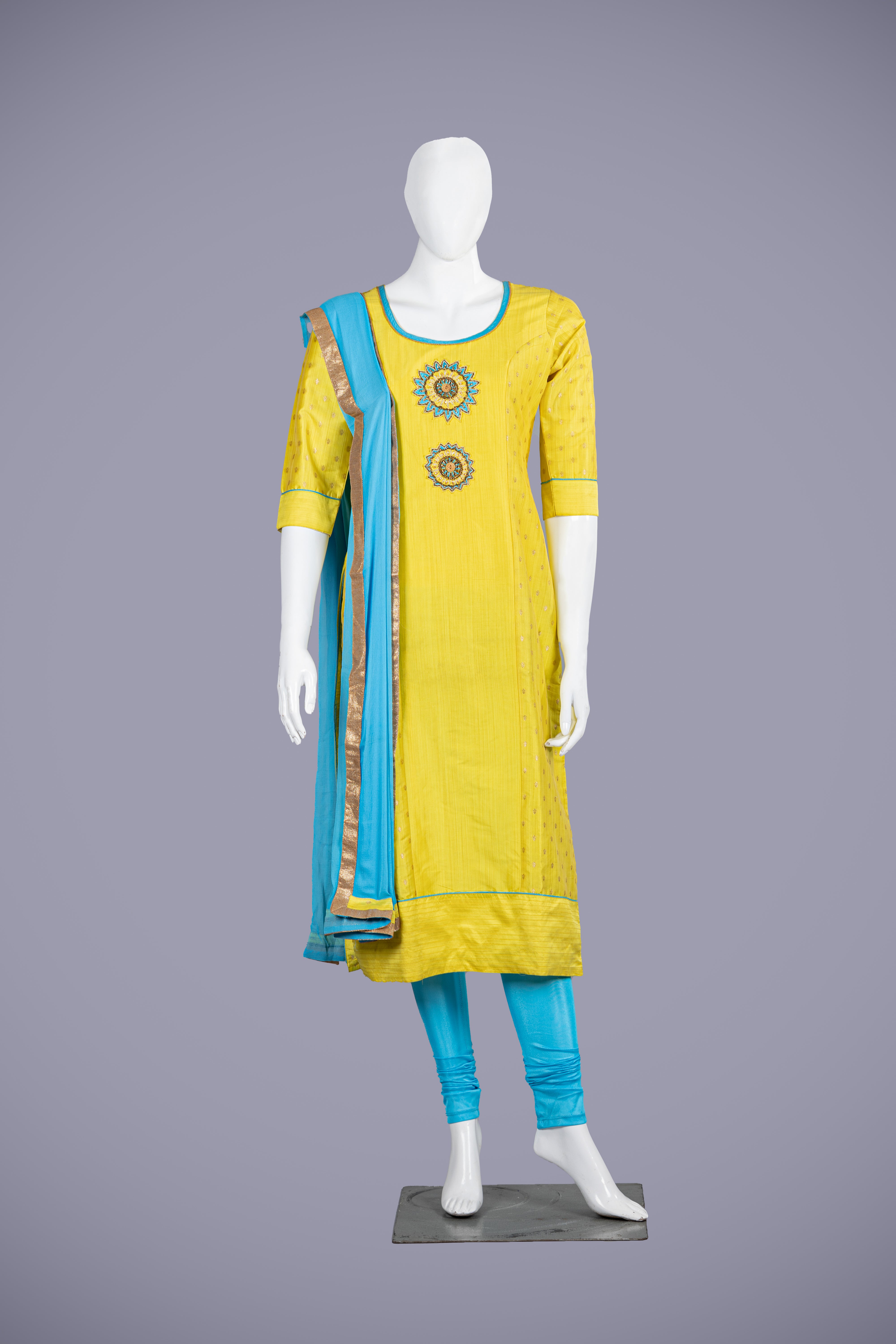 Radiant Yellow Silk Kurti Set for Women - Shreeman