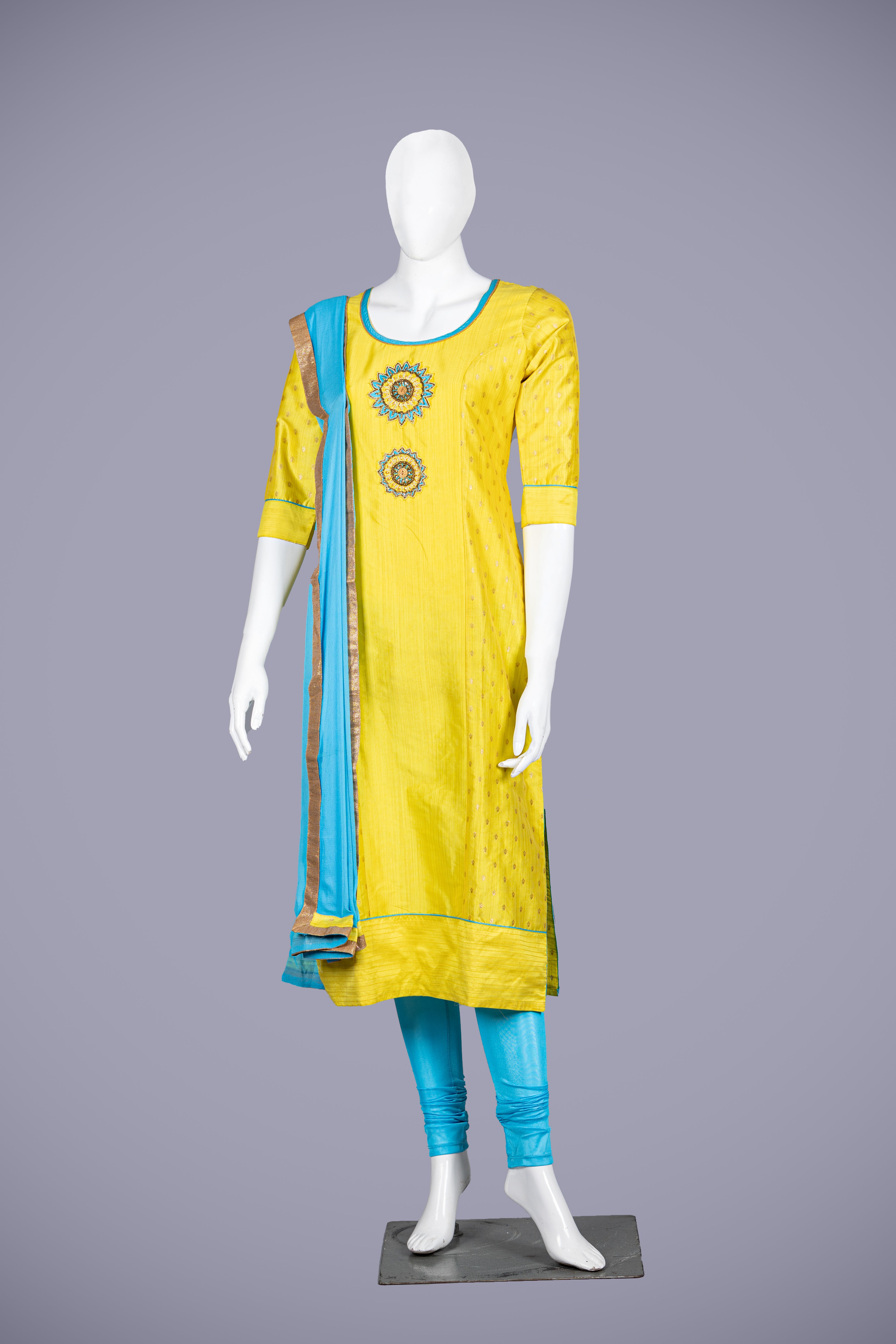 Radiant Yellow Silk Kurti Set for Women - Shreeman