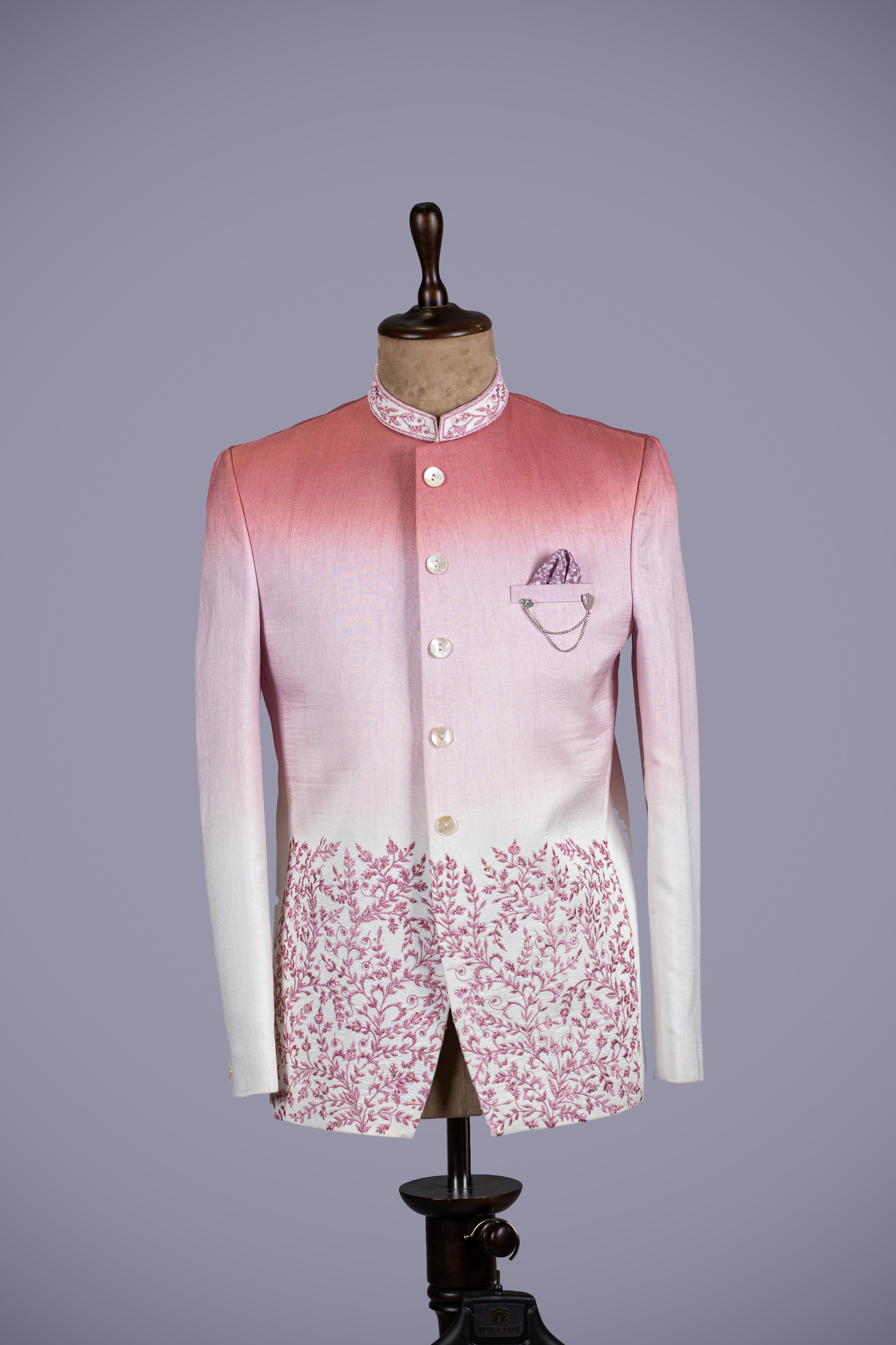 Pastel Pink Jodhpuri with Handwork - Shreeman