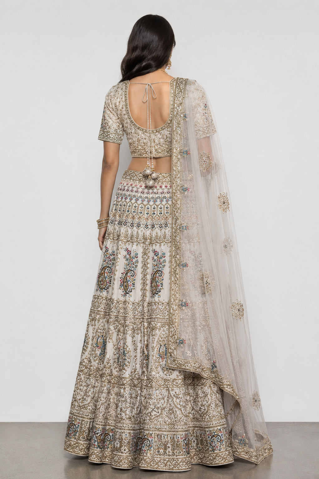Purple Pure Raw Silk Bridal Lehenga with Zardozi, Sicon and Resham Hand Work