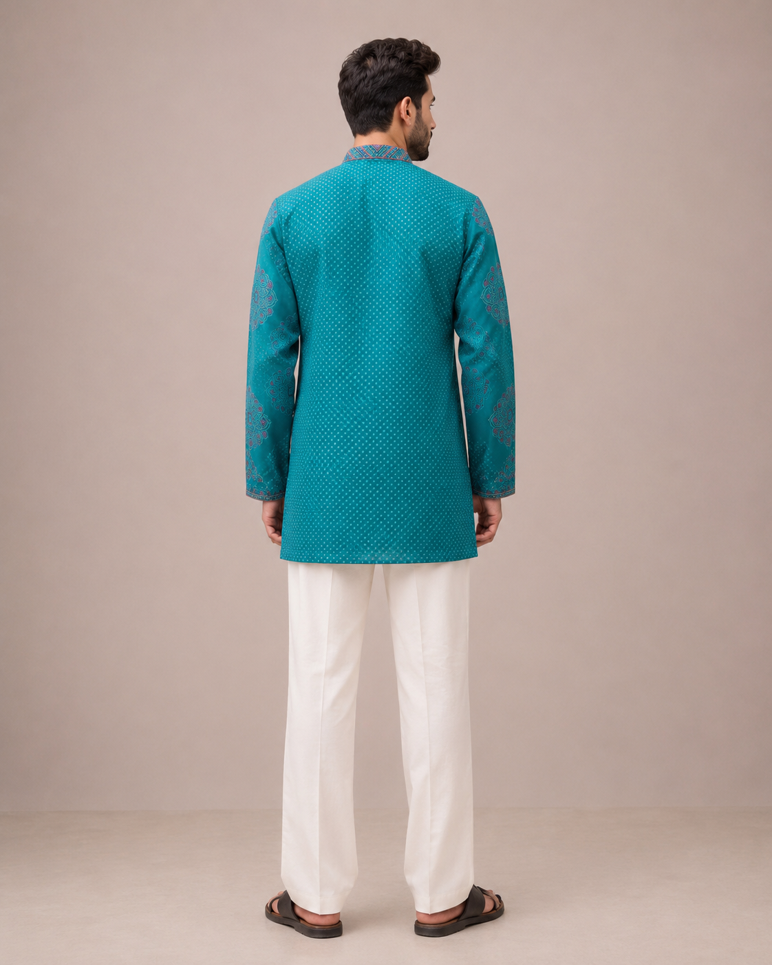 Rama Green Soft Silk Kurta Set