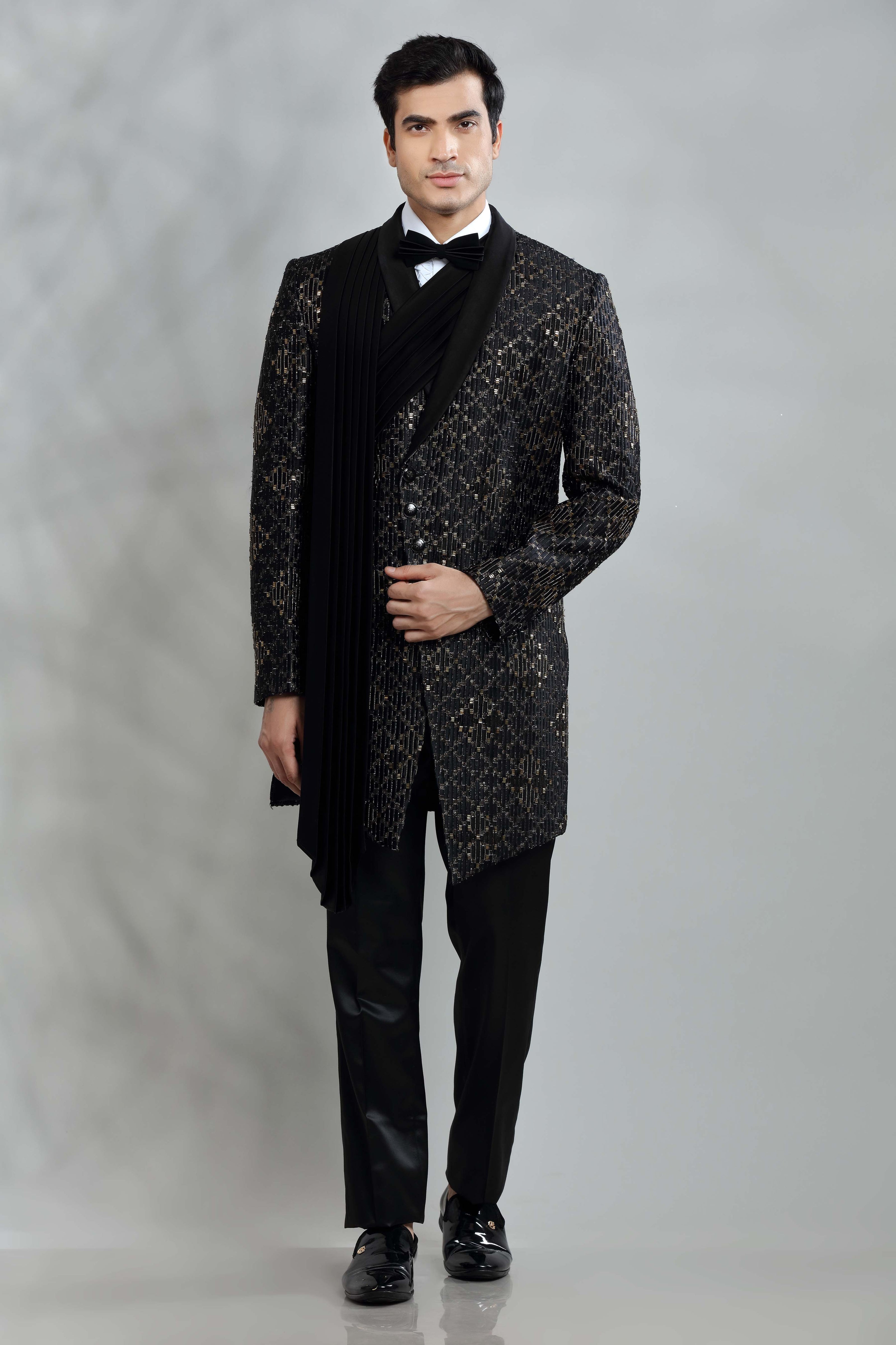 Parth Samthaan in Our Black Rajwada styled Indo Western