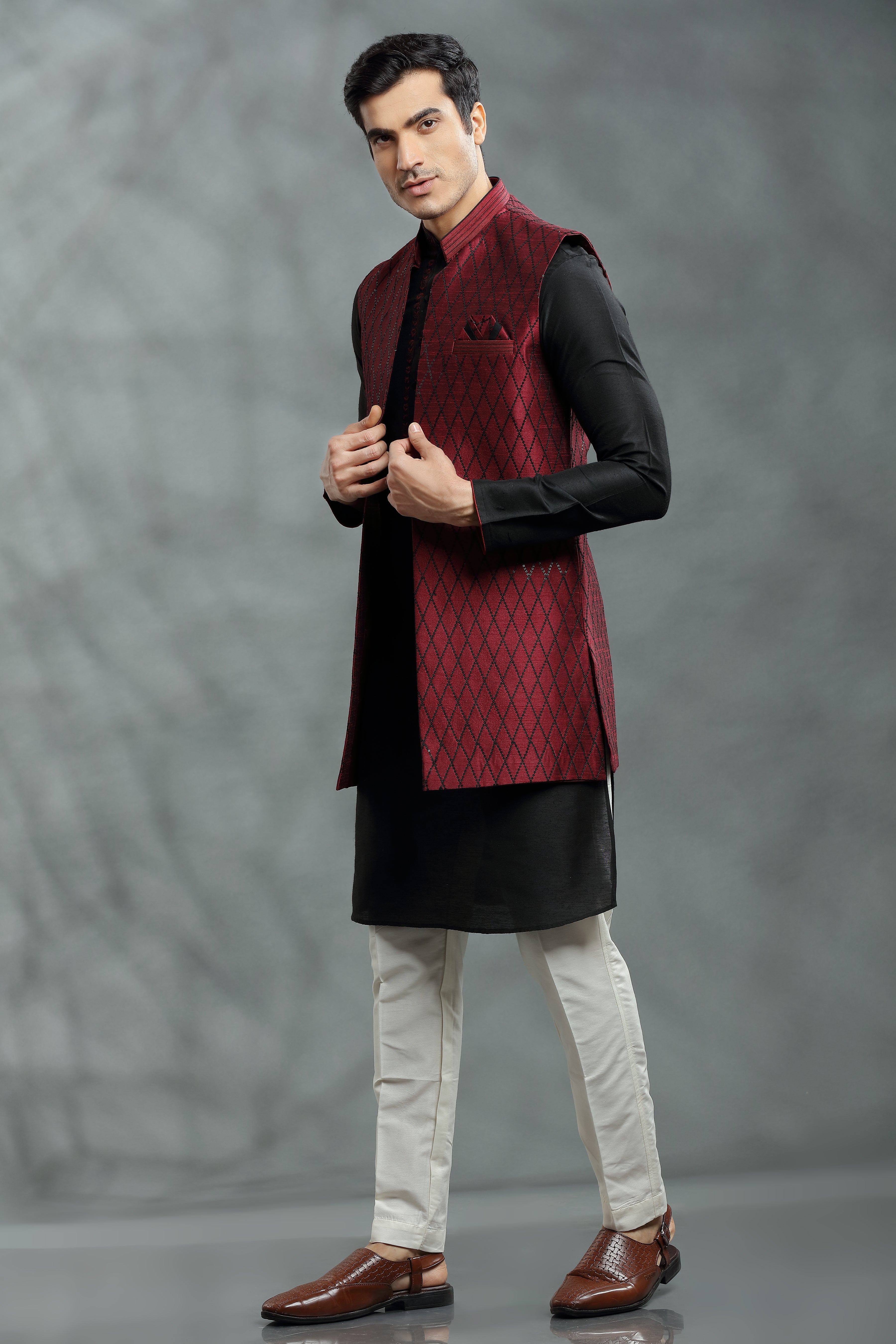 Long Jacket Kurta – Guruvar Ethnics