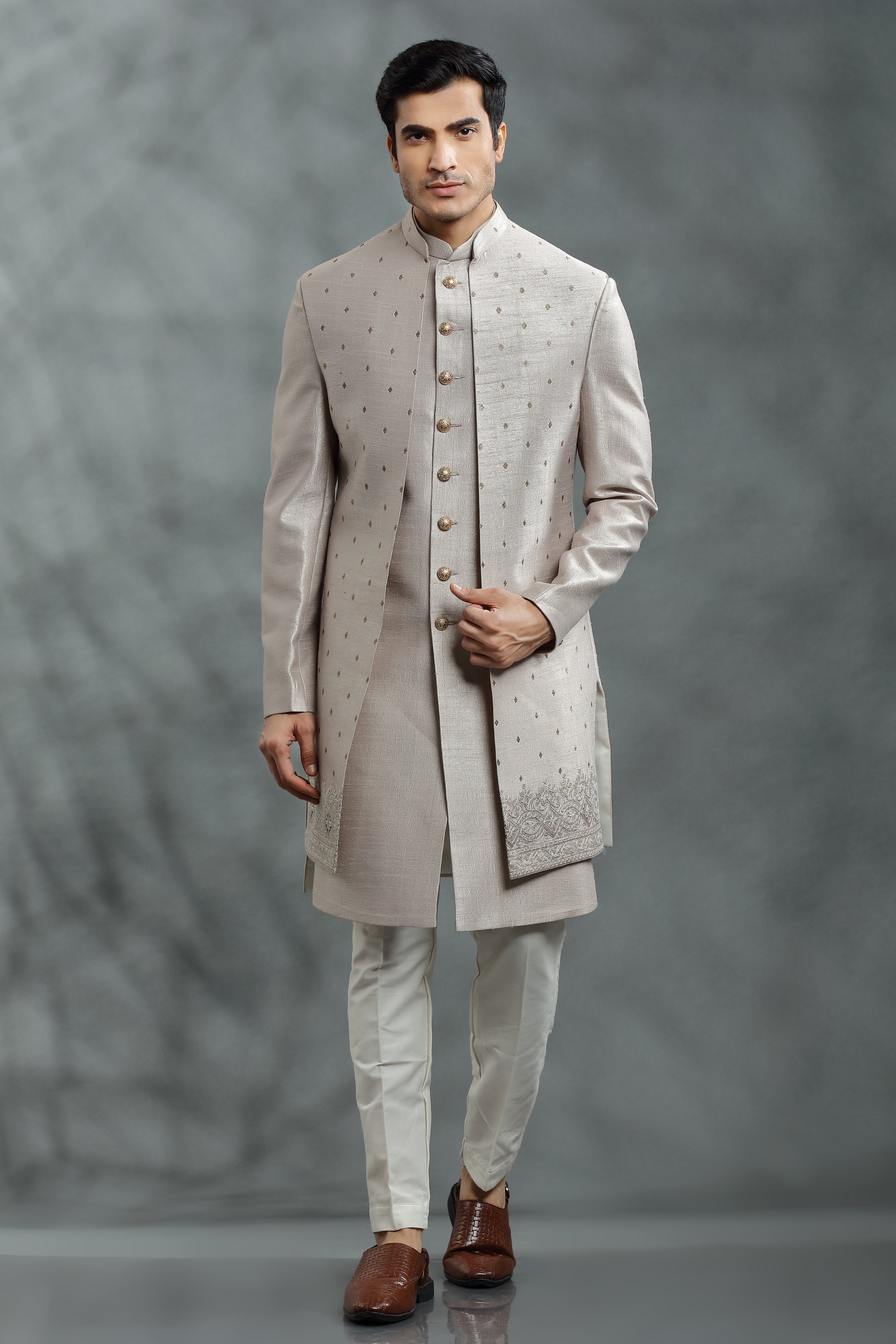 Men's Navy Blue Color Indian Nehru Jacket||Cotton Jodhpuri Mandarin Co –  ElinaFashion.com