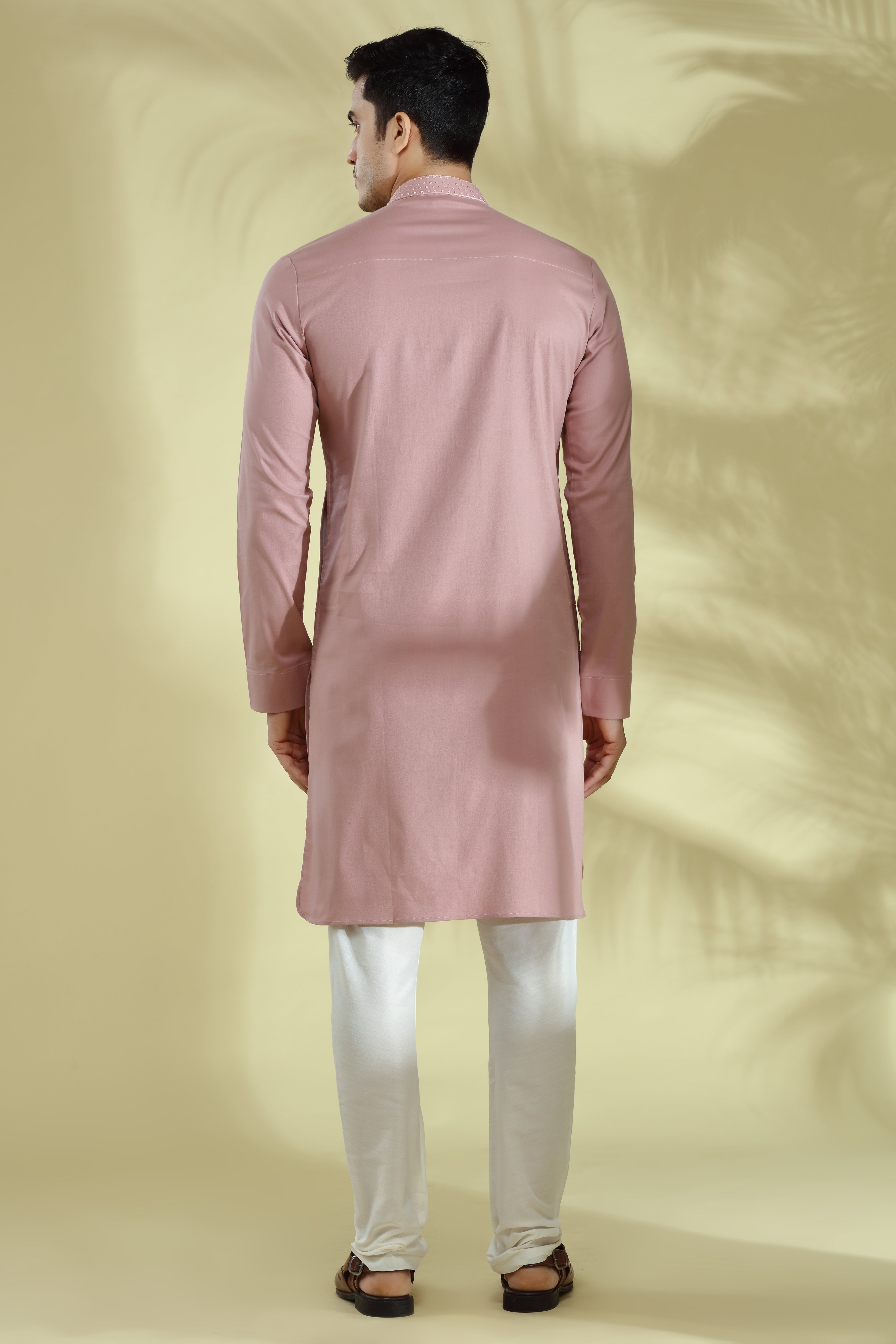 pink kurta for men
