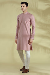 pink kurta for men