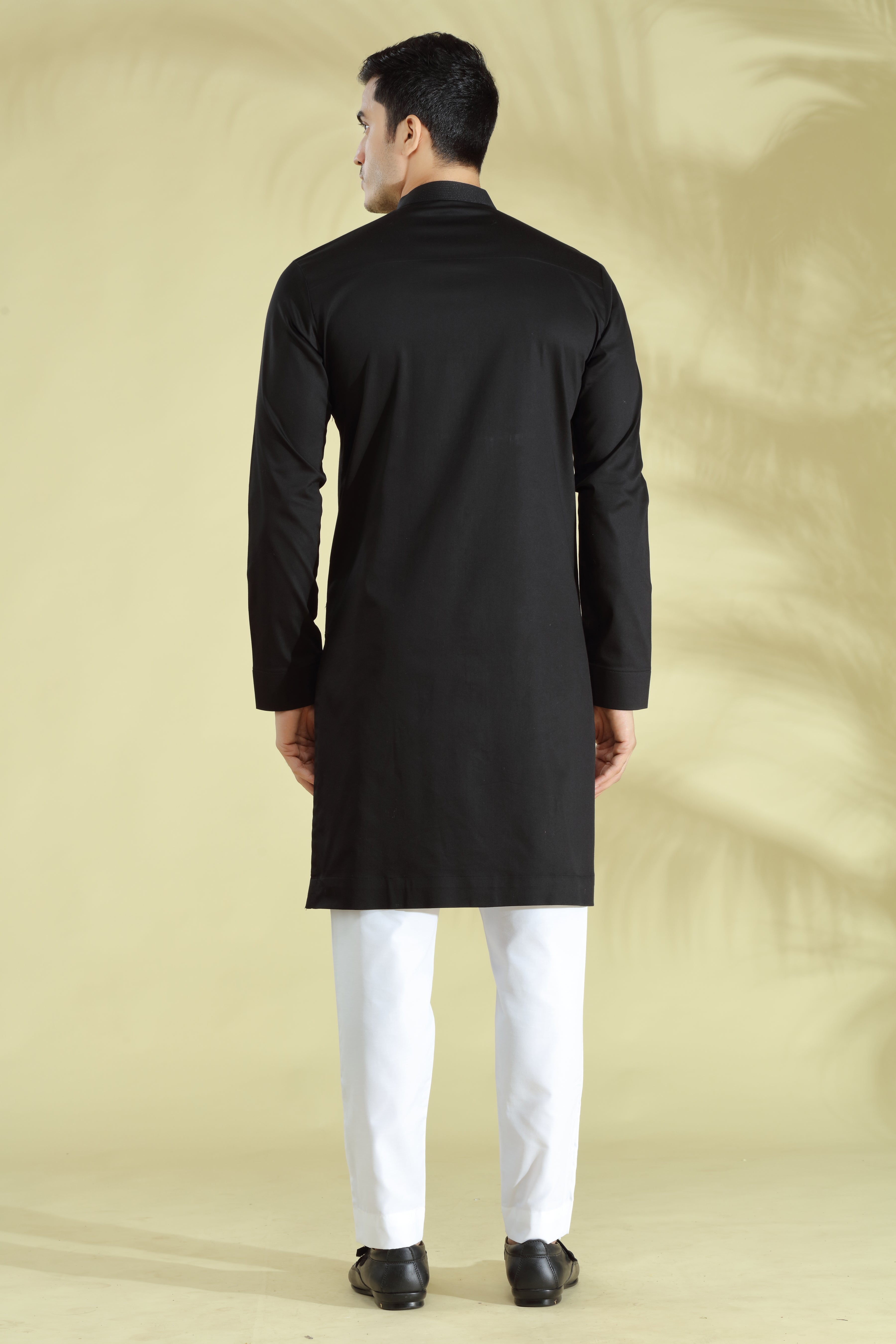 black kurta set