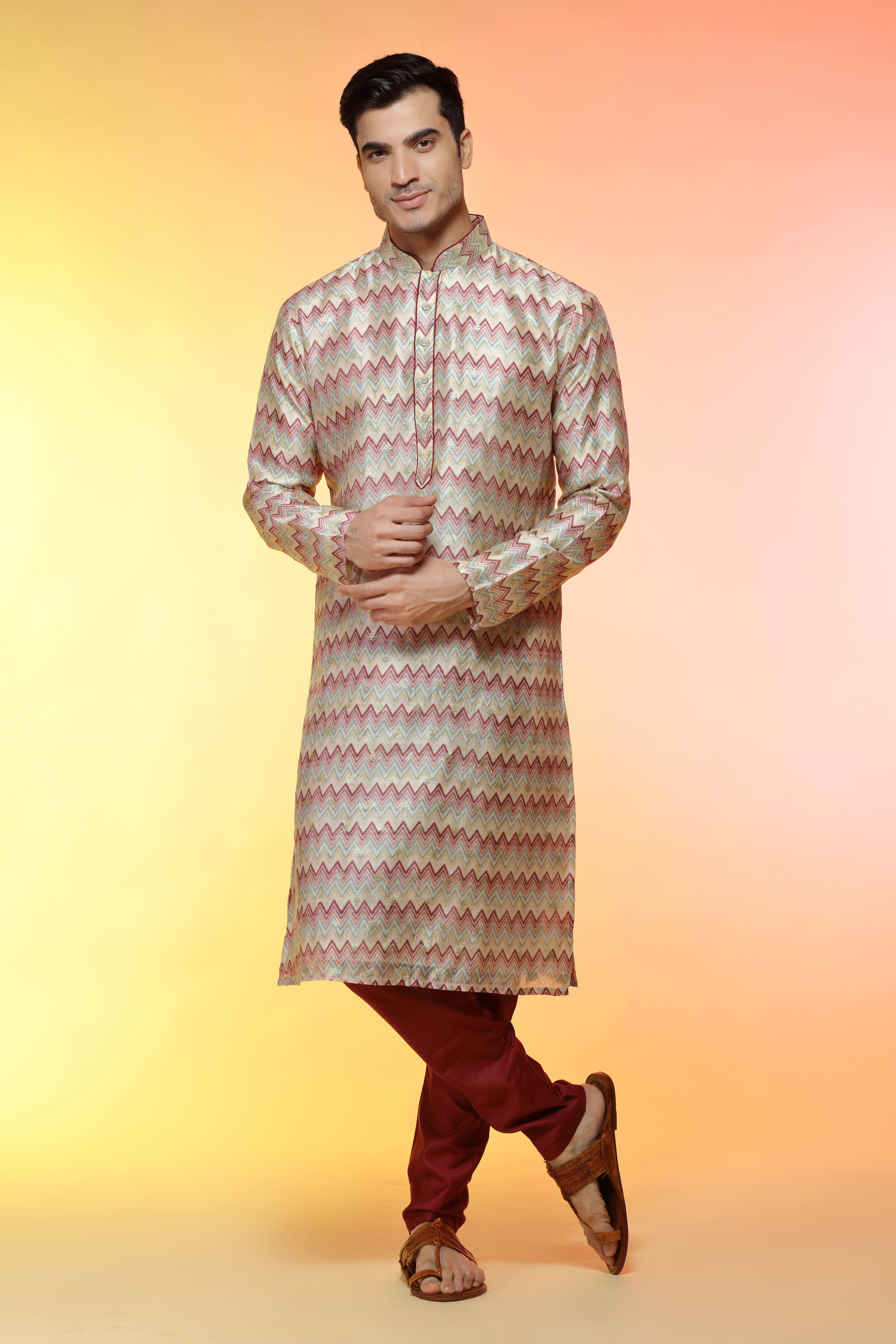 Add some kesariya to your haldi look and vibe on with Mr Dulha. | Groom dress  men, Ethnic fashion, Groom dress