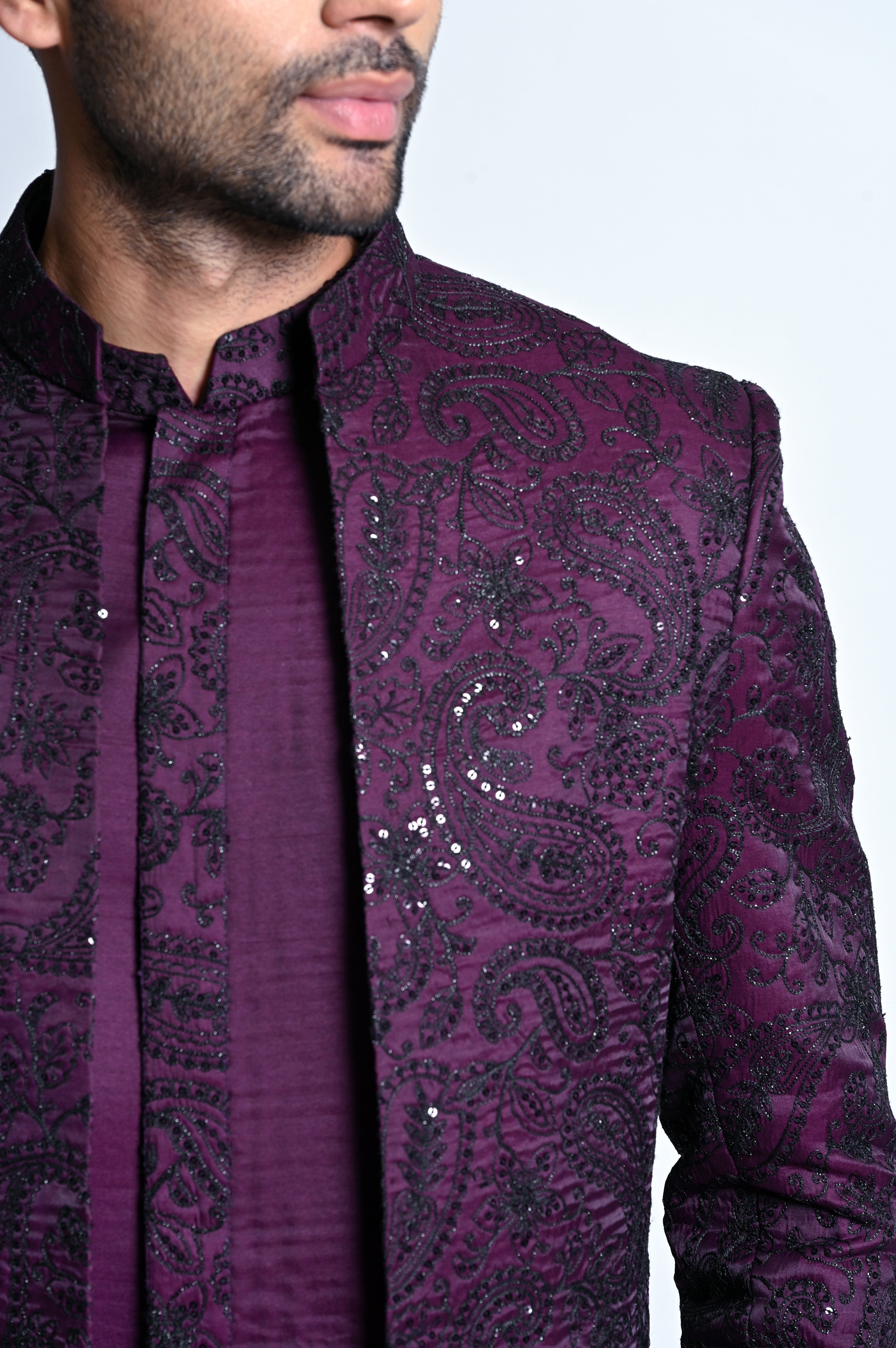 dark purple dress for men Purple Gul Ahmed Men Suit Purple Cotton Suit For Men Summer Formal Wear Markaz Markaz