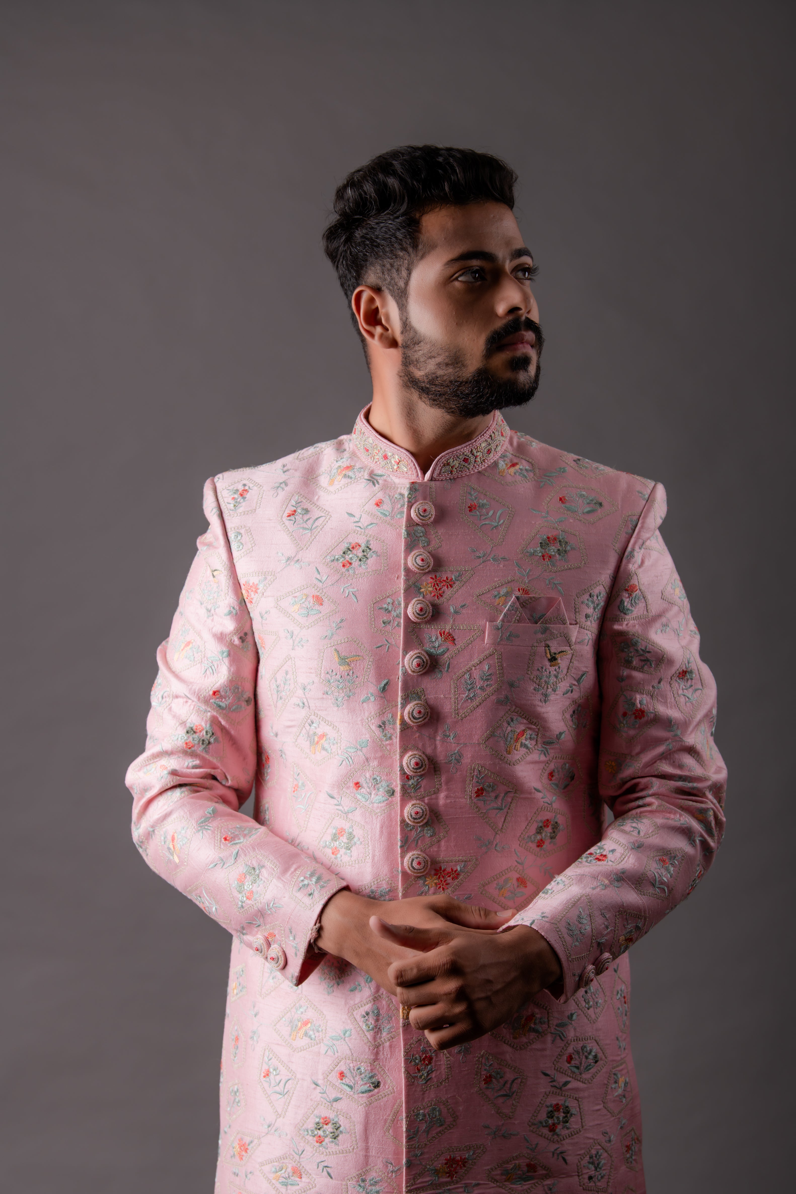 Pink Gents Indo Western Dress Mens Indian Latest Design For Pink Indo Western Sherwani Groom Wedding Pink Gents Indo Western Dress Mens Indian Latest Design For Pink Indo Western Sherwani Groom Wedding