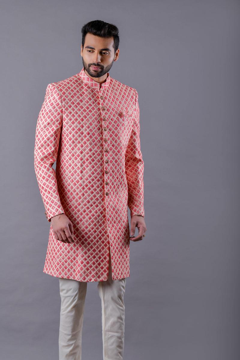 indo western groom dress