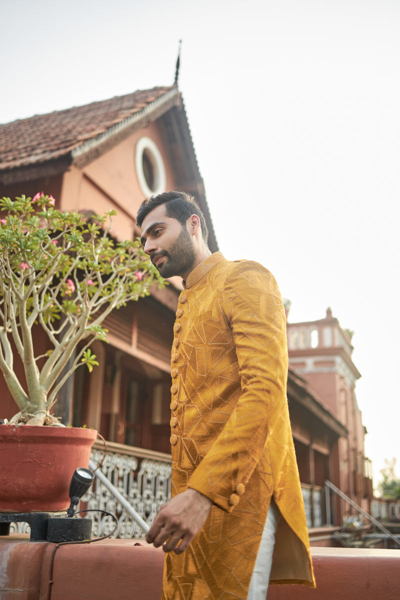 indo western dress for groom
