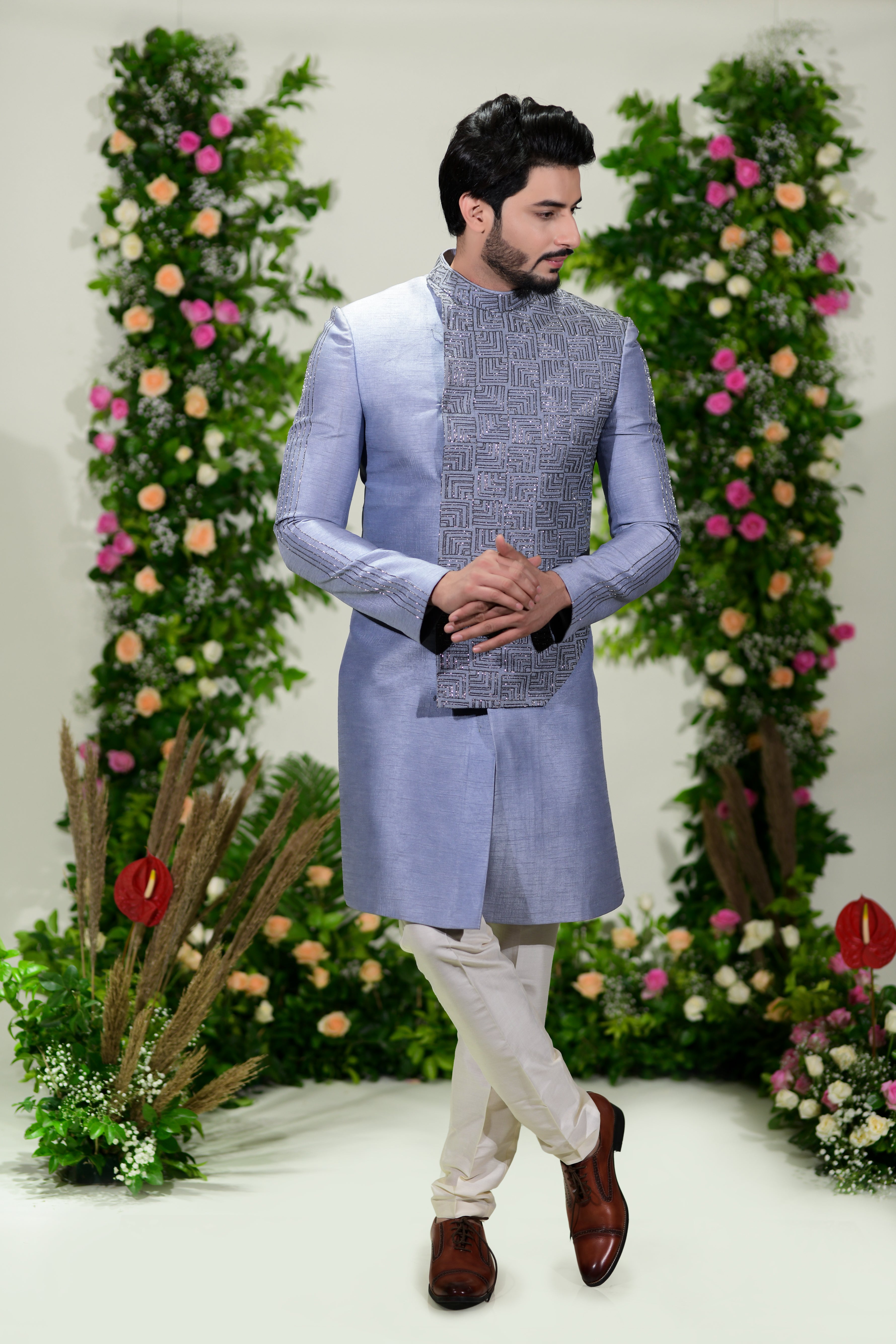 indo western dresses for wedding male