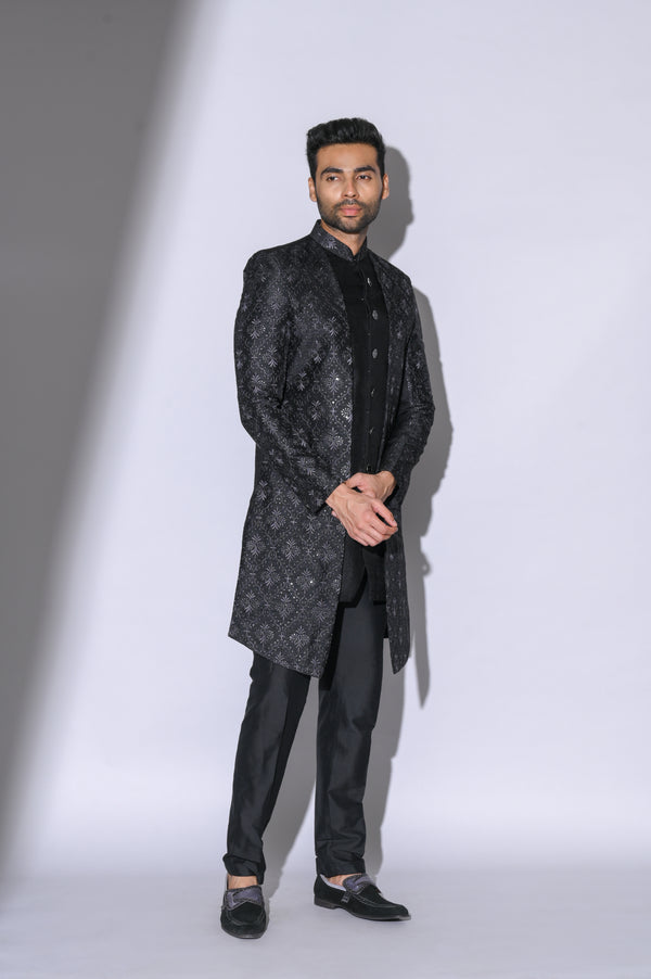 semi indo western for men