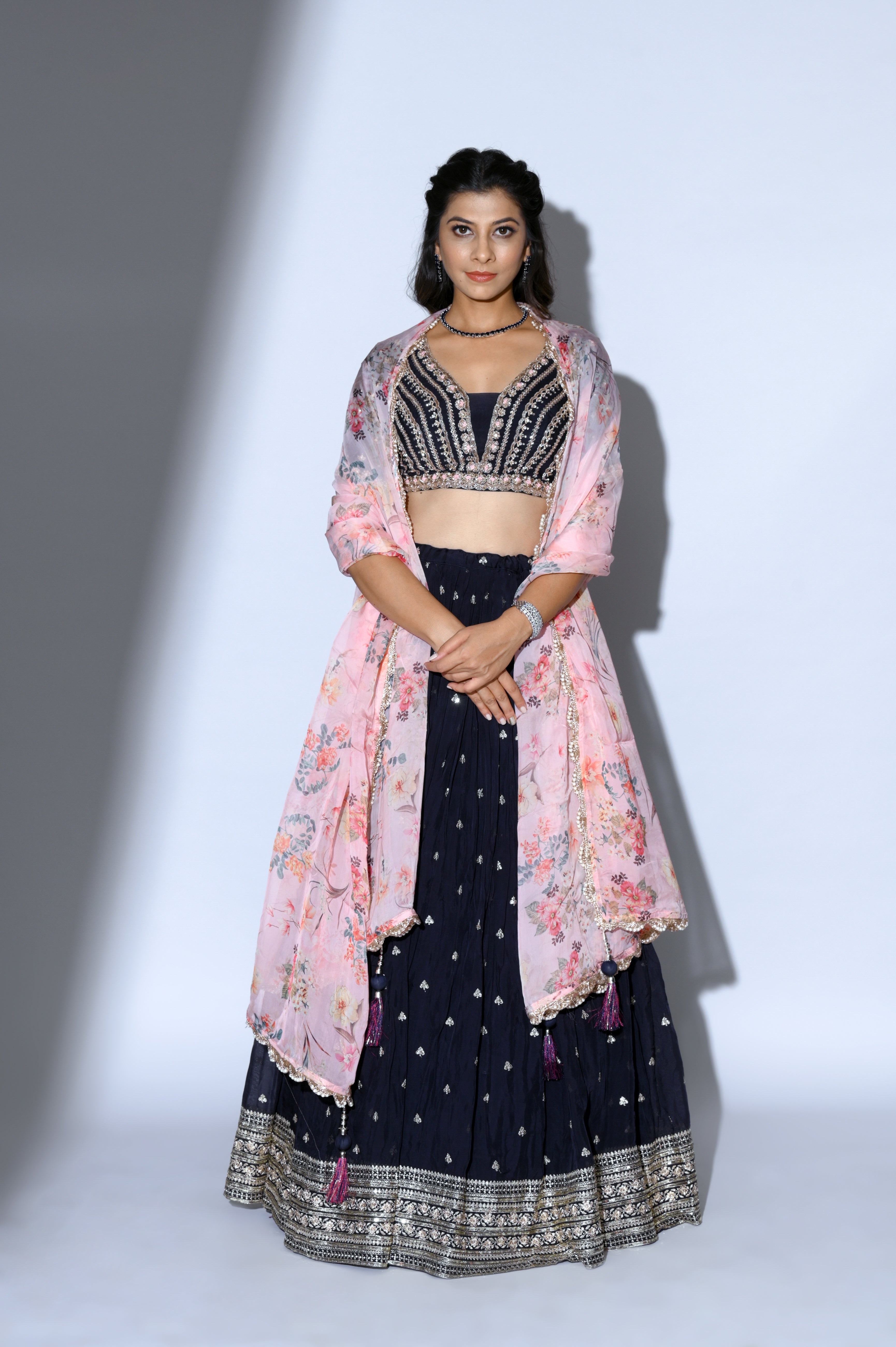 Navratri Special Silk Lehenga Choli Set with Designer Dupatta – Lady India