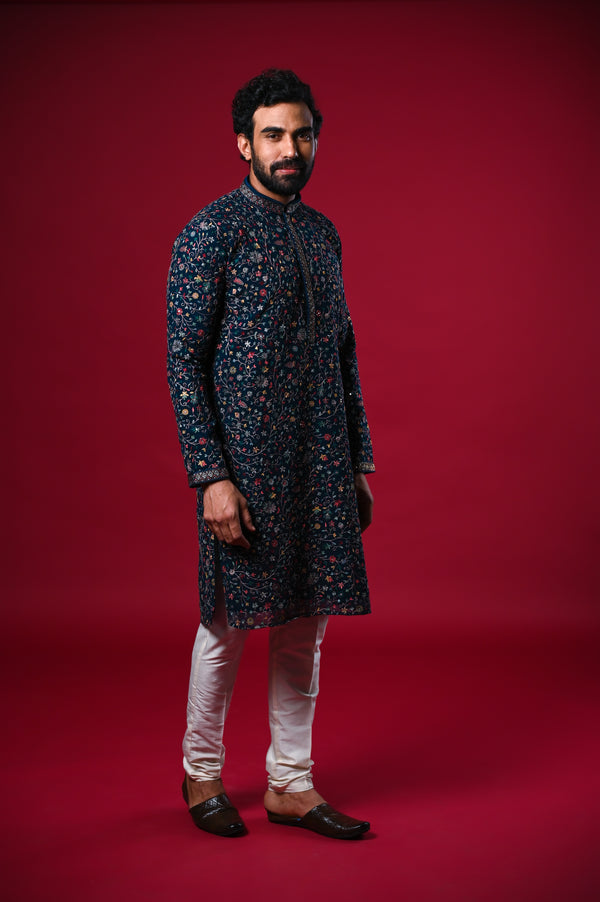 Kurta Pajama With Jacket - Buy Kurta Pajama With Jacket online in India