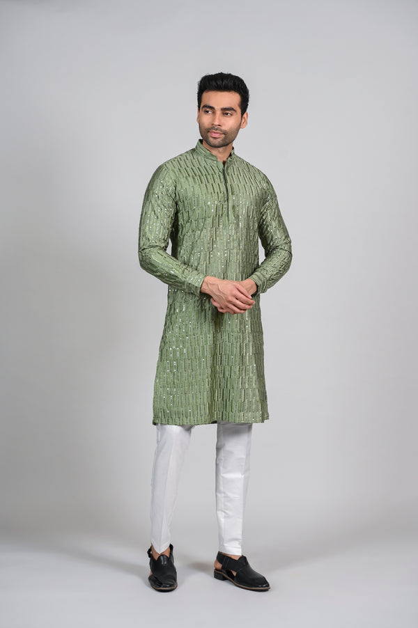 green kurta
