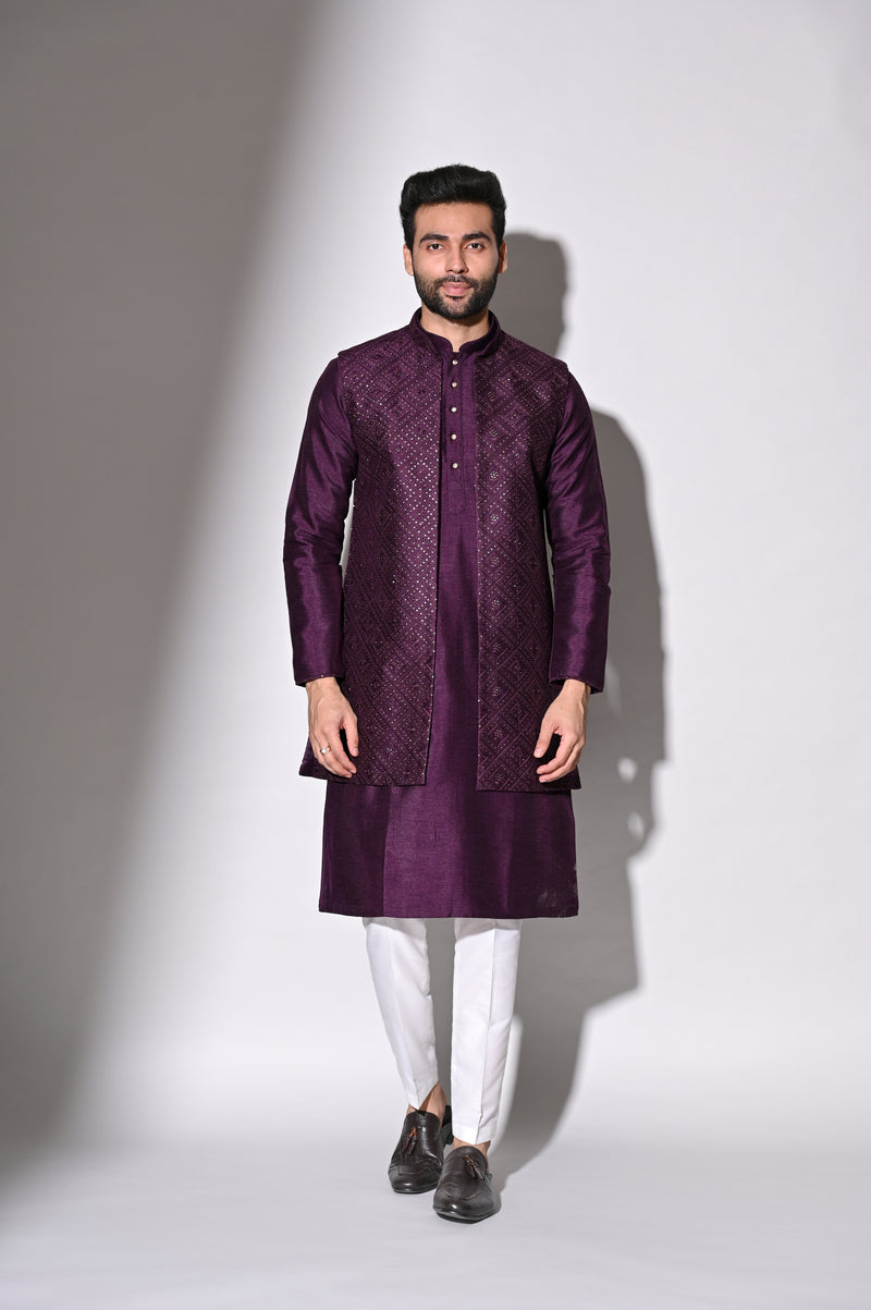kurta jacket set