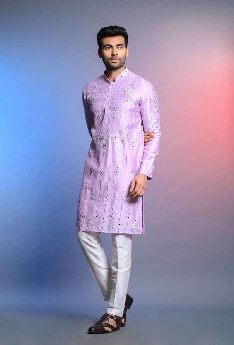 mirror work kurta